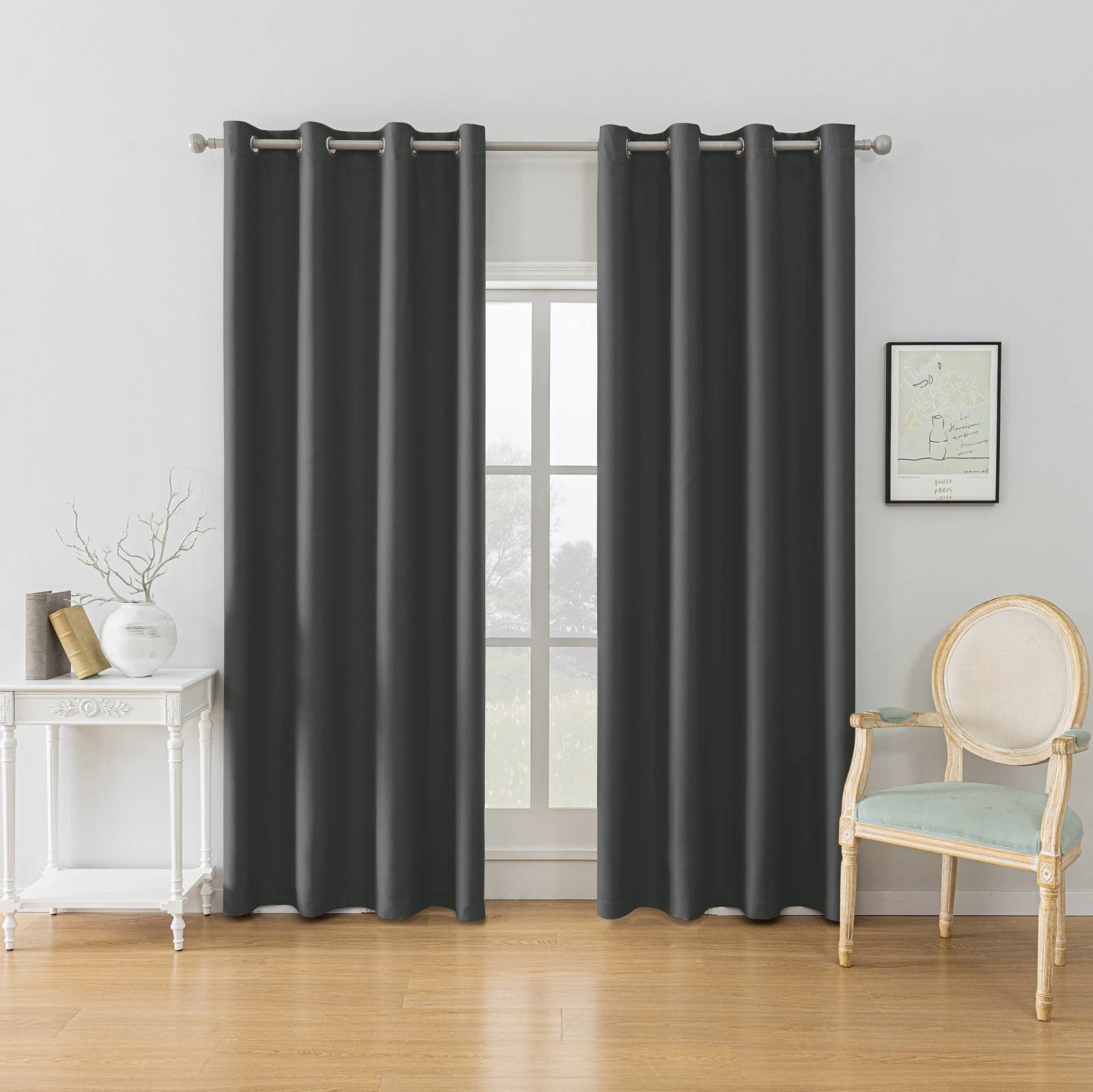 YSTYLE Blackout Curtains – 2 pcs, Thermal, Waterproof, Indoor/Outdoor Use