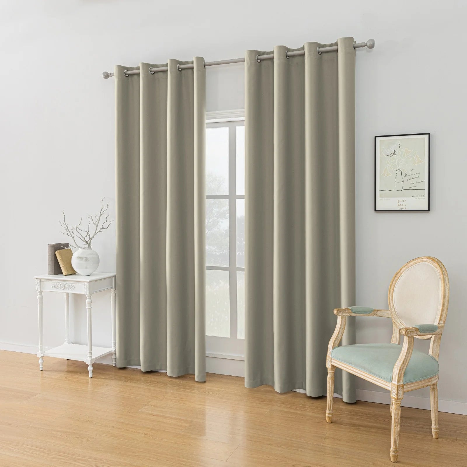 YSTYLE Blackout Curtains – 2 pcs, Thermal, Waterproof, Indoor/Outdoor Use