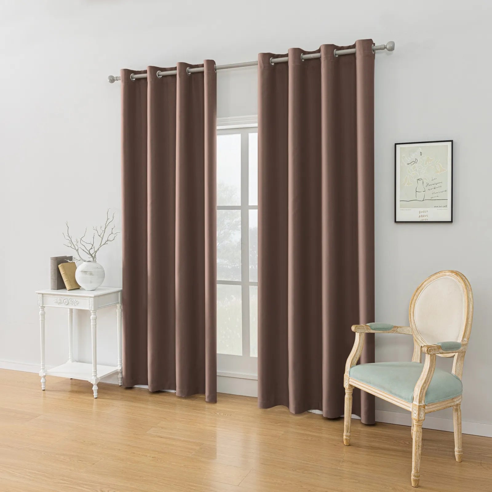 YSTYLE Blackout Curtains – 2 pcs, Thermal, Waterproof, Indoor/Outdoor Use
