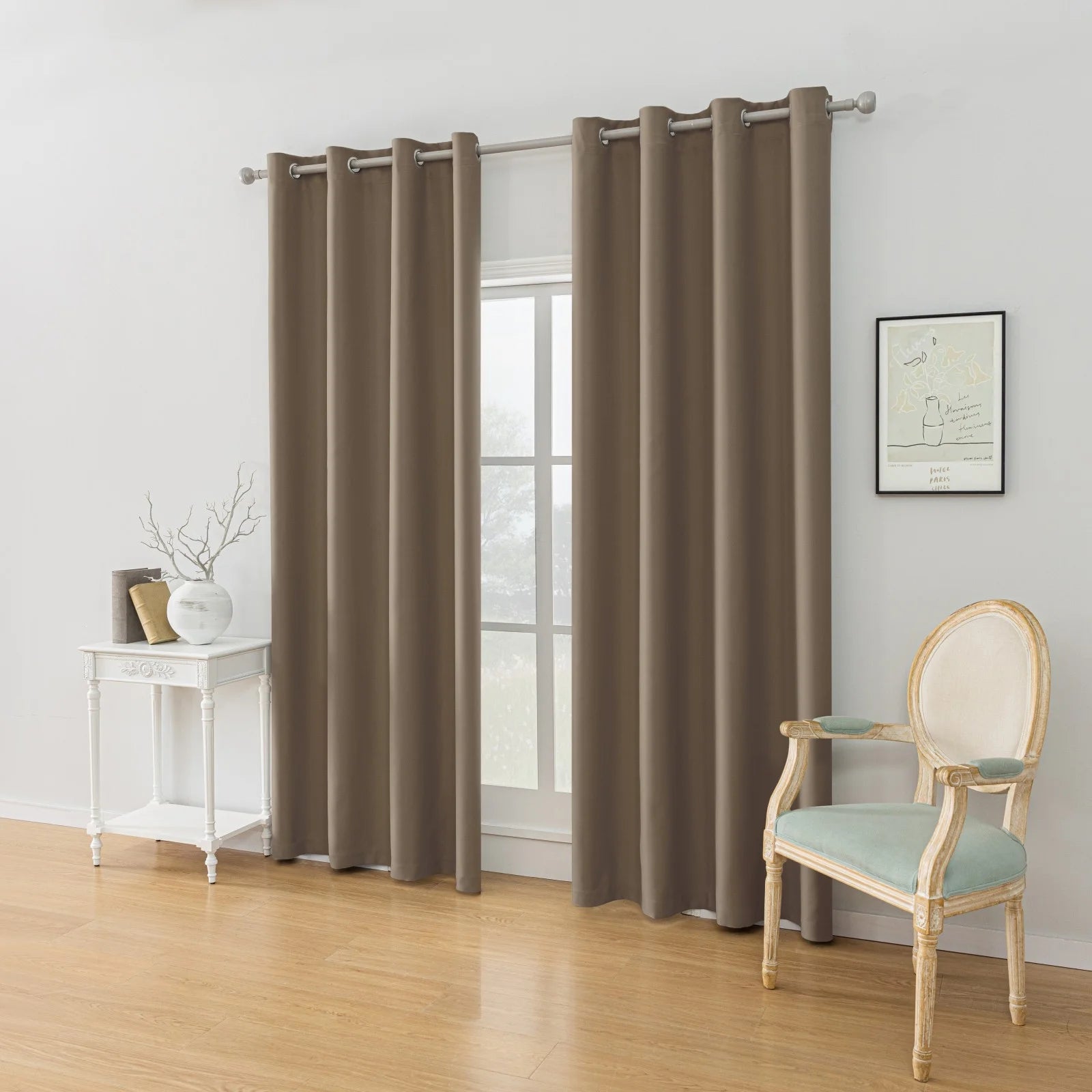 YSTYLE Blackout Curtains – 2 pcs, Thermal, Waterproof, Indoor/Outdoor Use