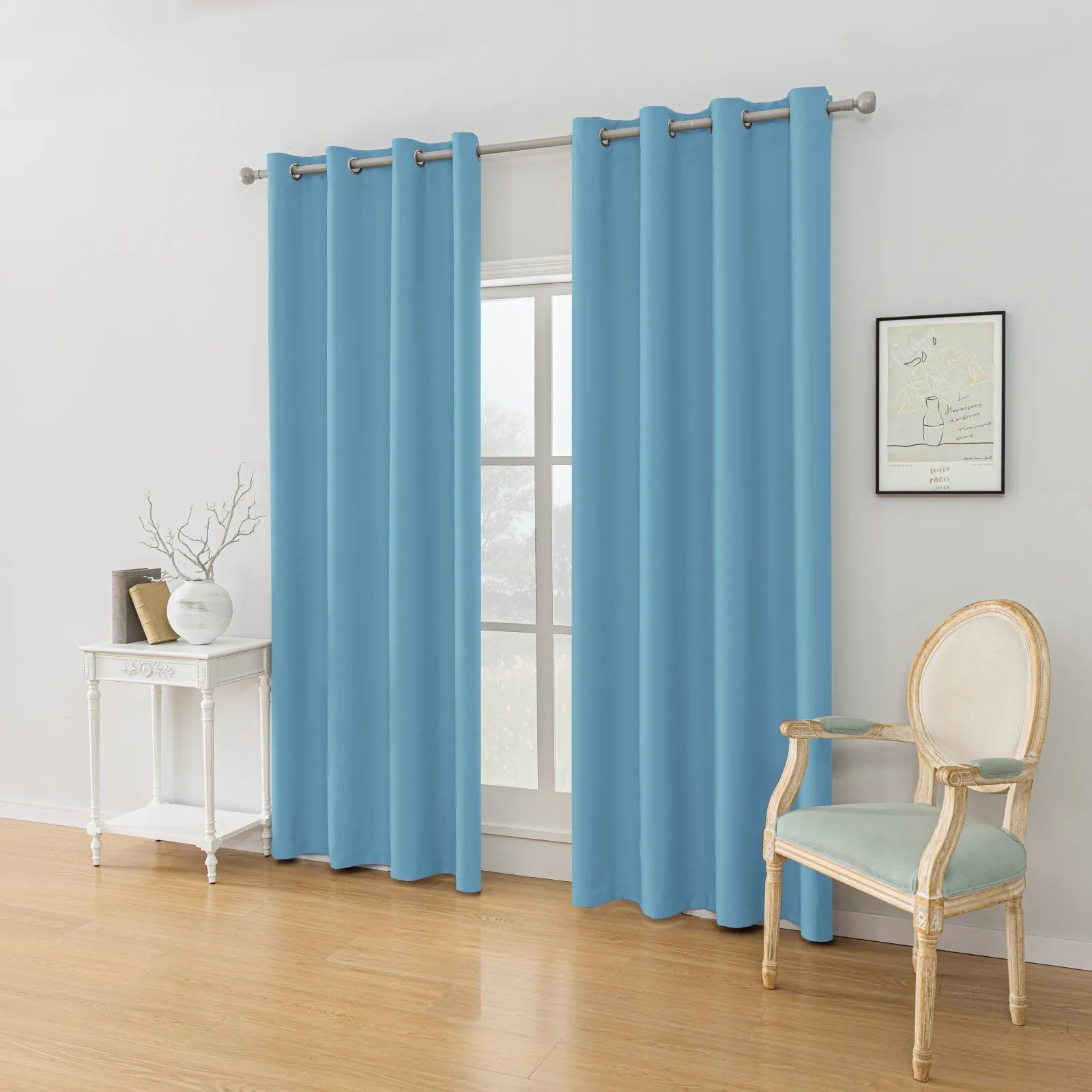 YSTYLE Blackout Curtains – 2 pcs, Thermal, Waterproof, Indoor/Outdoor Use