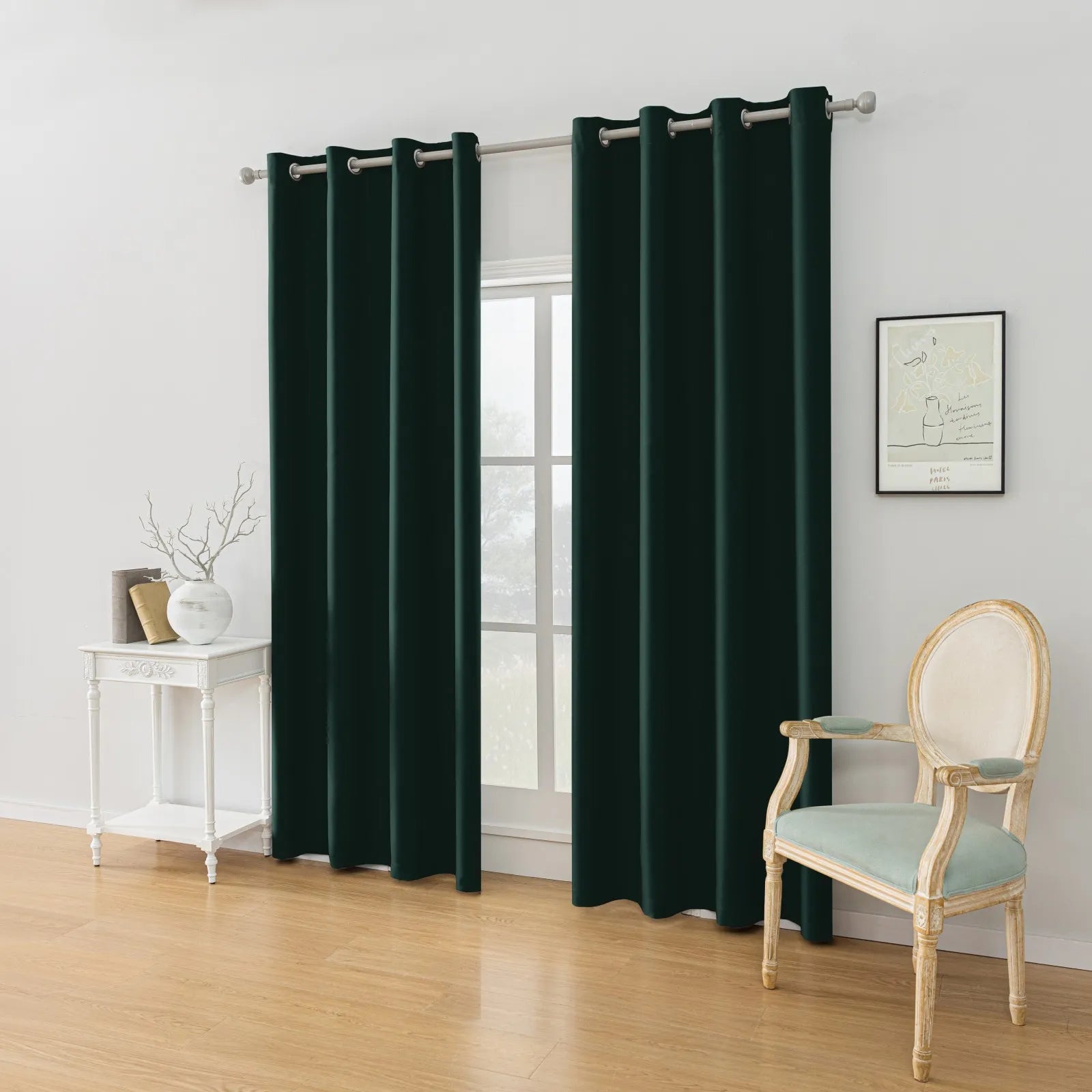 YSTYLE Blackout Curtains – 2 pcs, Thermal, Waterproof, Indoor/Outdoor Use