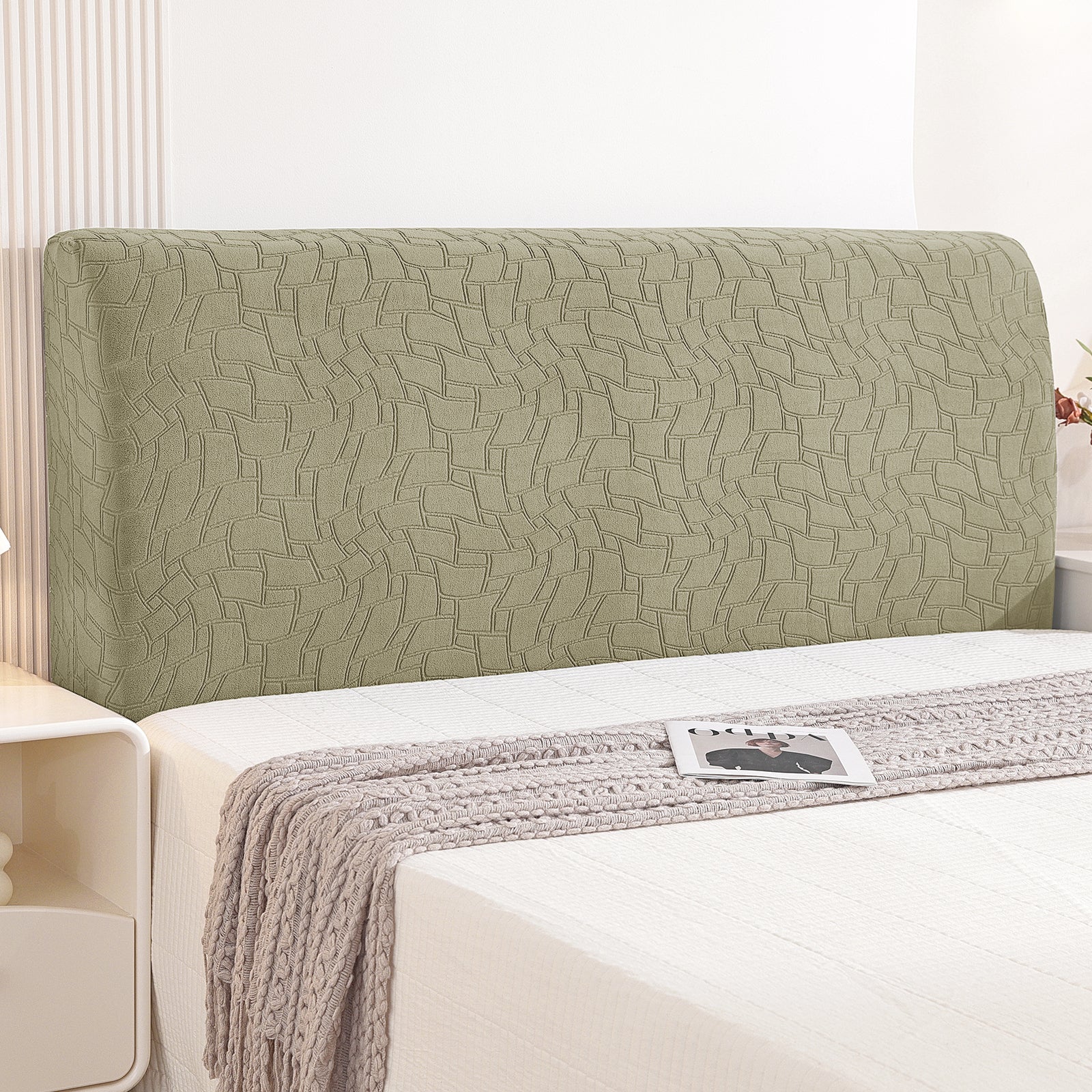 YSTYLE Universal Elastic 180cm Headboard Cover Dustproof Washable
