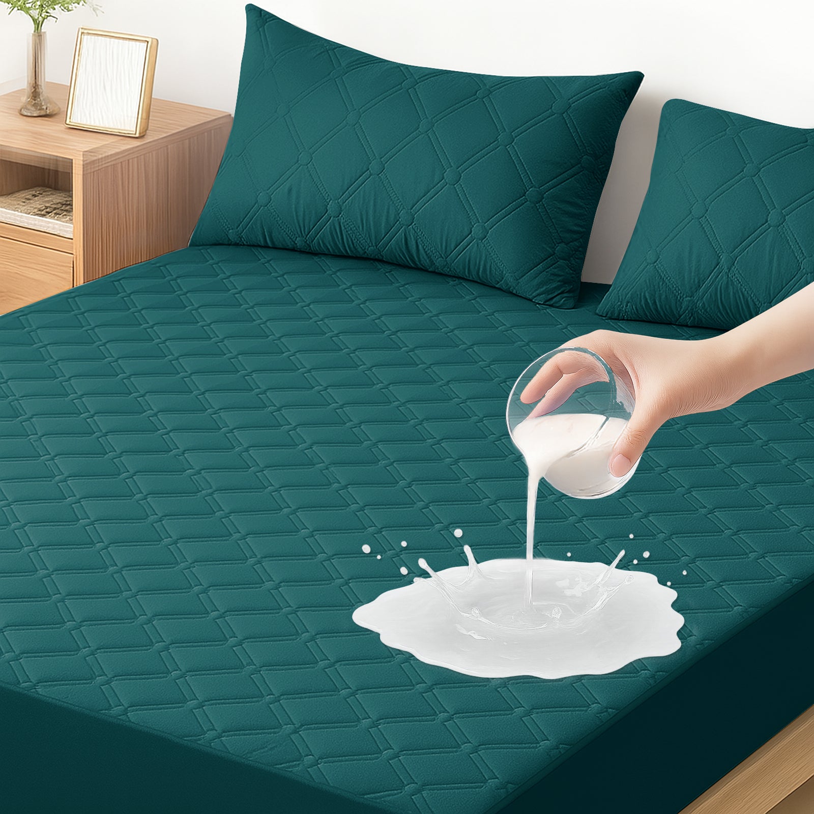 Ystyle Waterproof Mattress Protector – Double Size 160x190 cm Anti-Allergy & Scratch Resistant