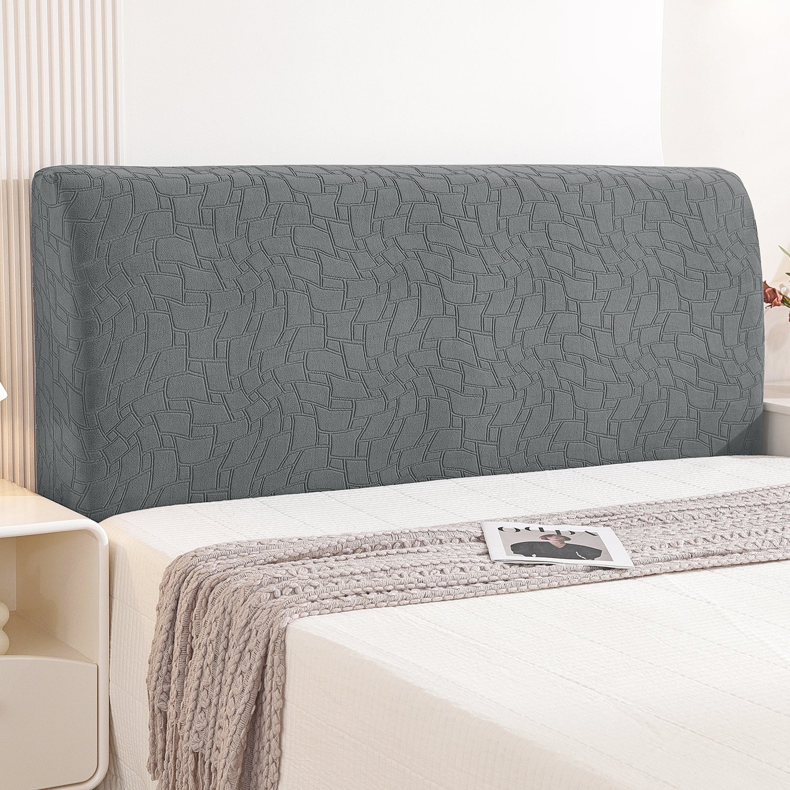 YSTYLE Universal Elastic 180cm Headboard Cover Dustproof Washable