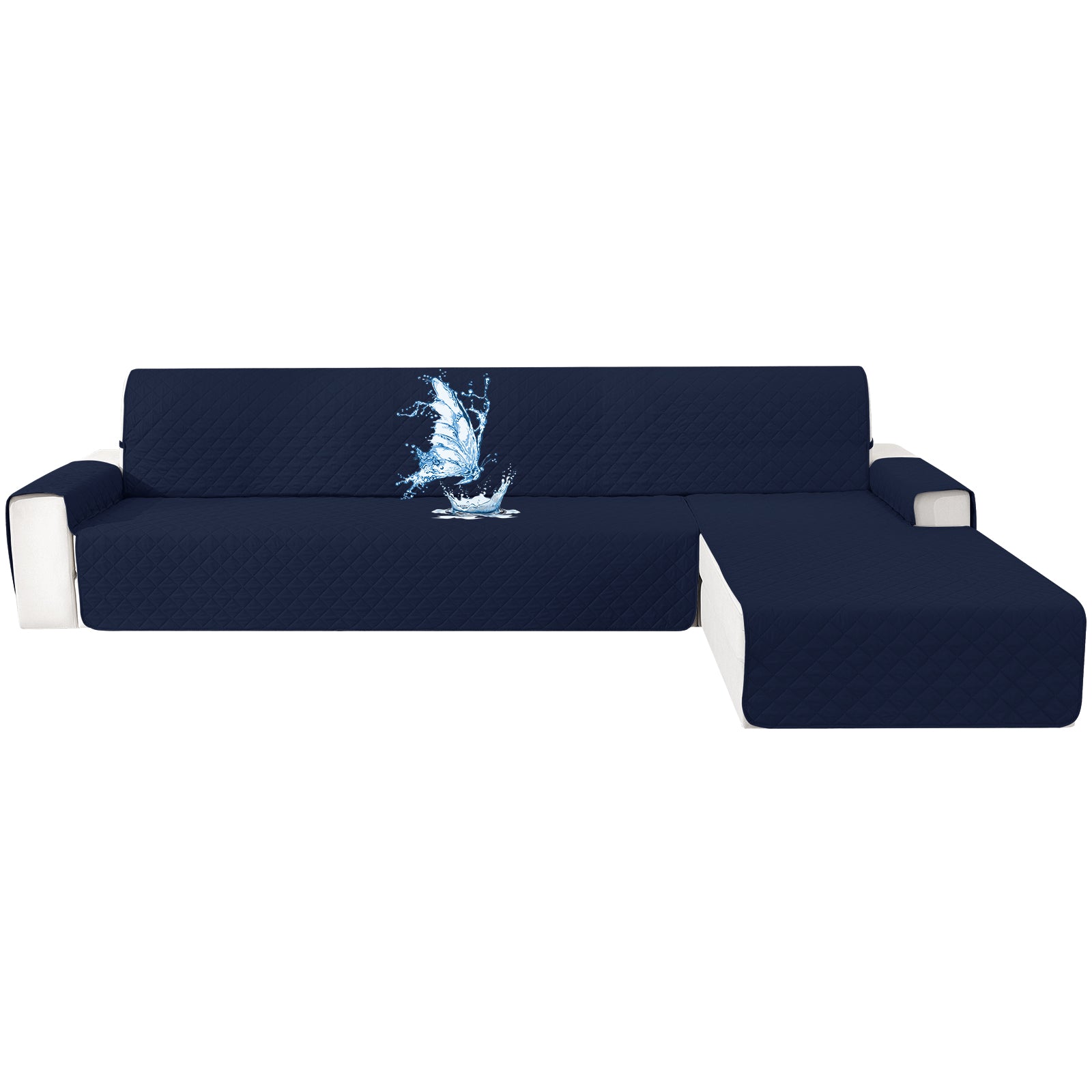 Ystyle Waterproof 4 Seater Corner Sofa Cover Reversible Anti Slip-YSTYLE
