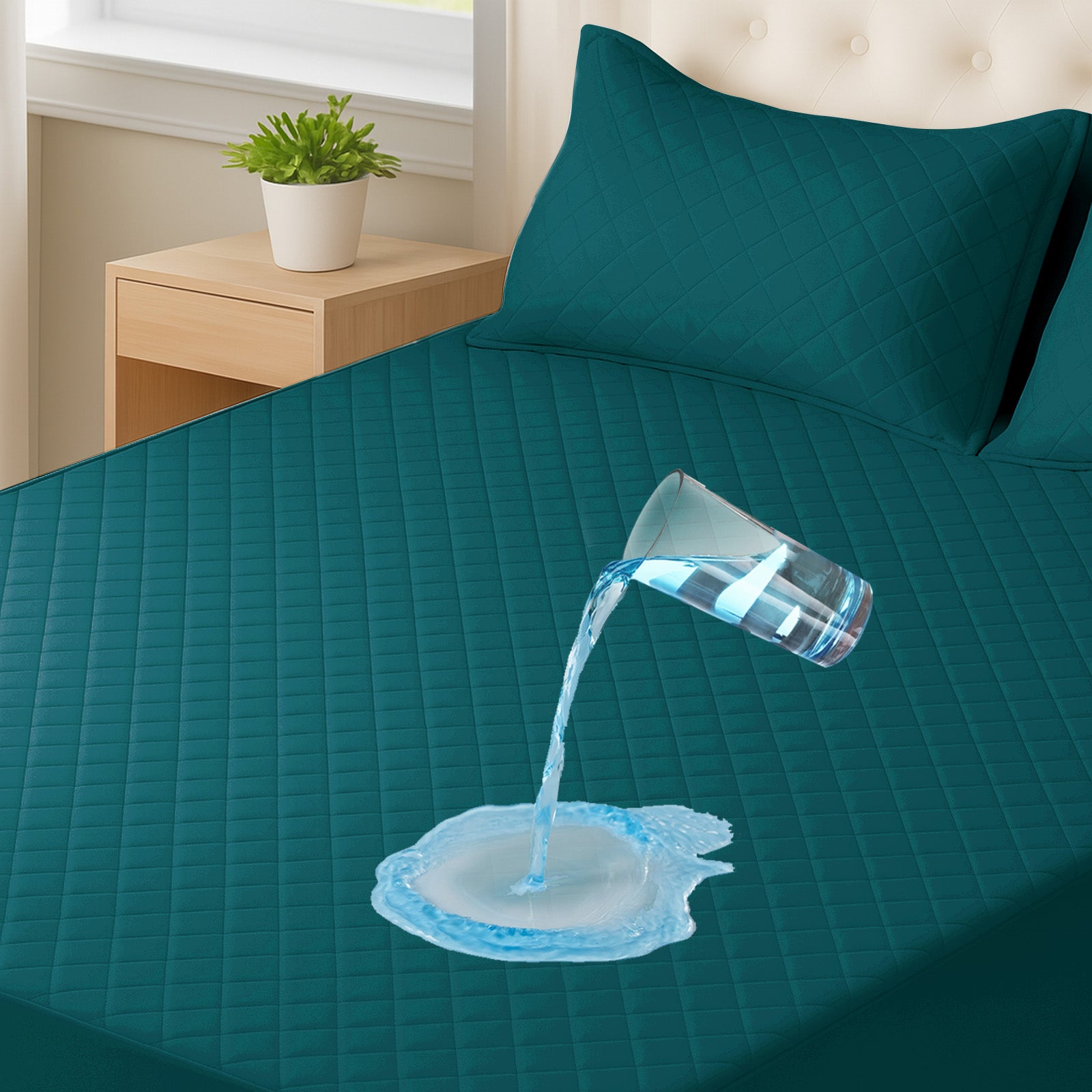 Waterproof Mattress Protector 90x190cm with Deep Pocket
