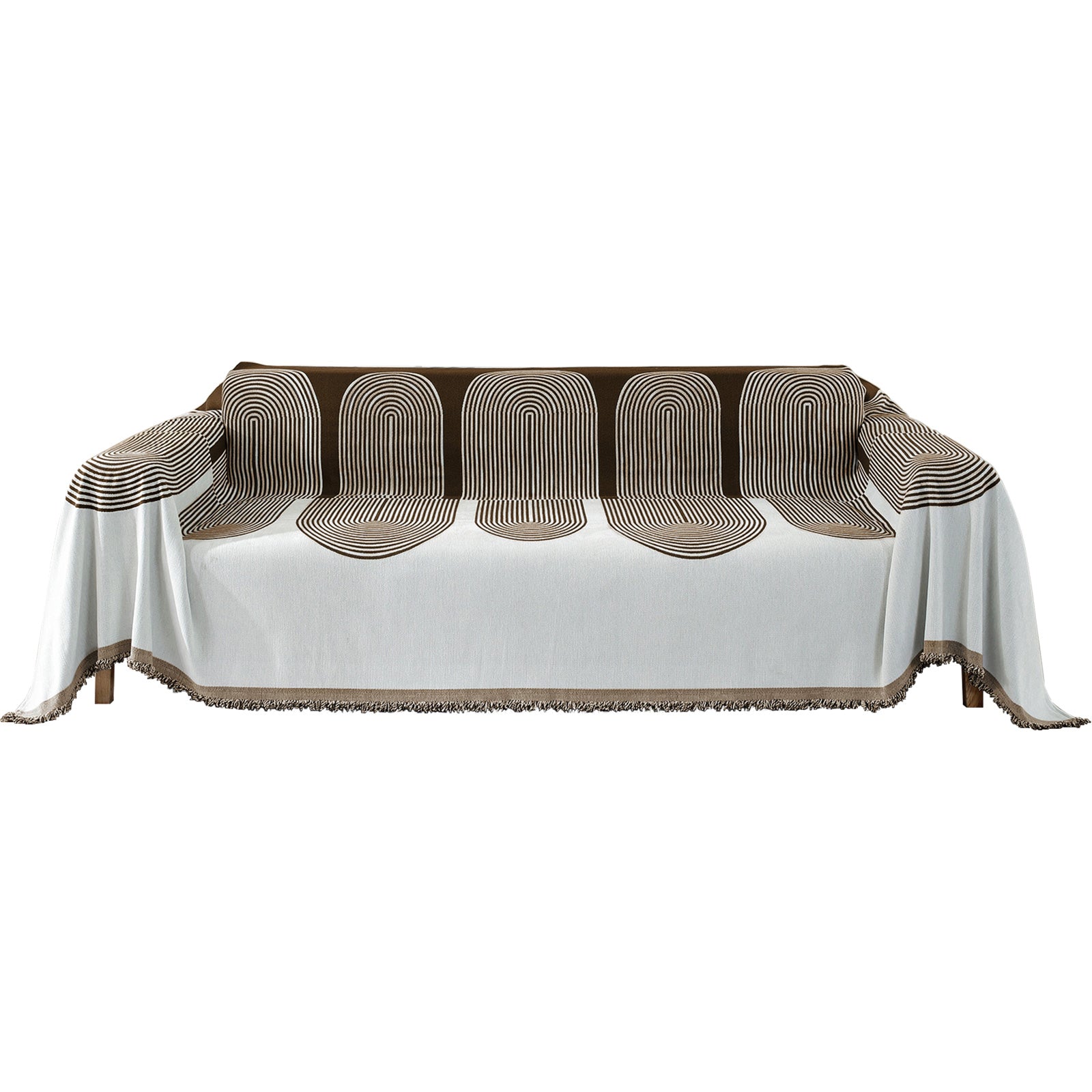 YSTYLE Coperta per divano 1 posto, antipolvere, facile da pulire, decorativa, semicircolare