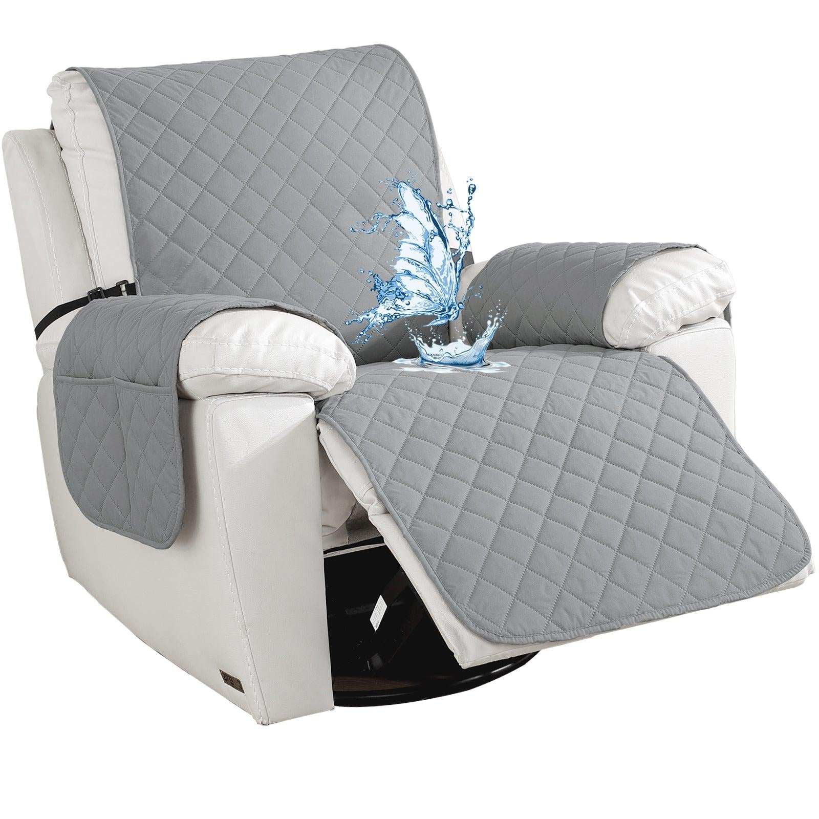 Ystyle Waterproof Recliner Chair Cover with Side Pockets Non Slip-YSTYLE
