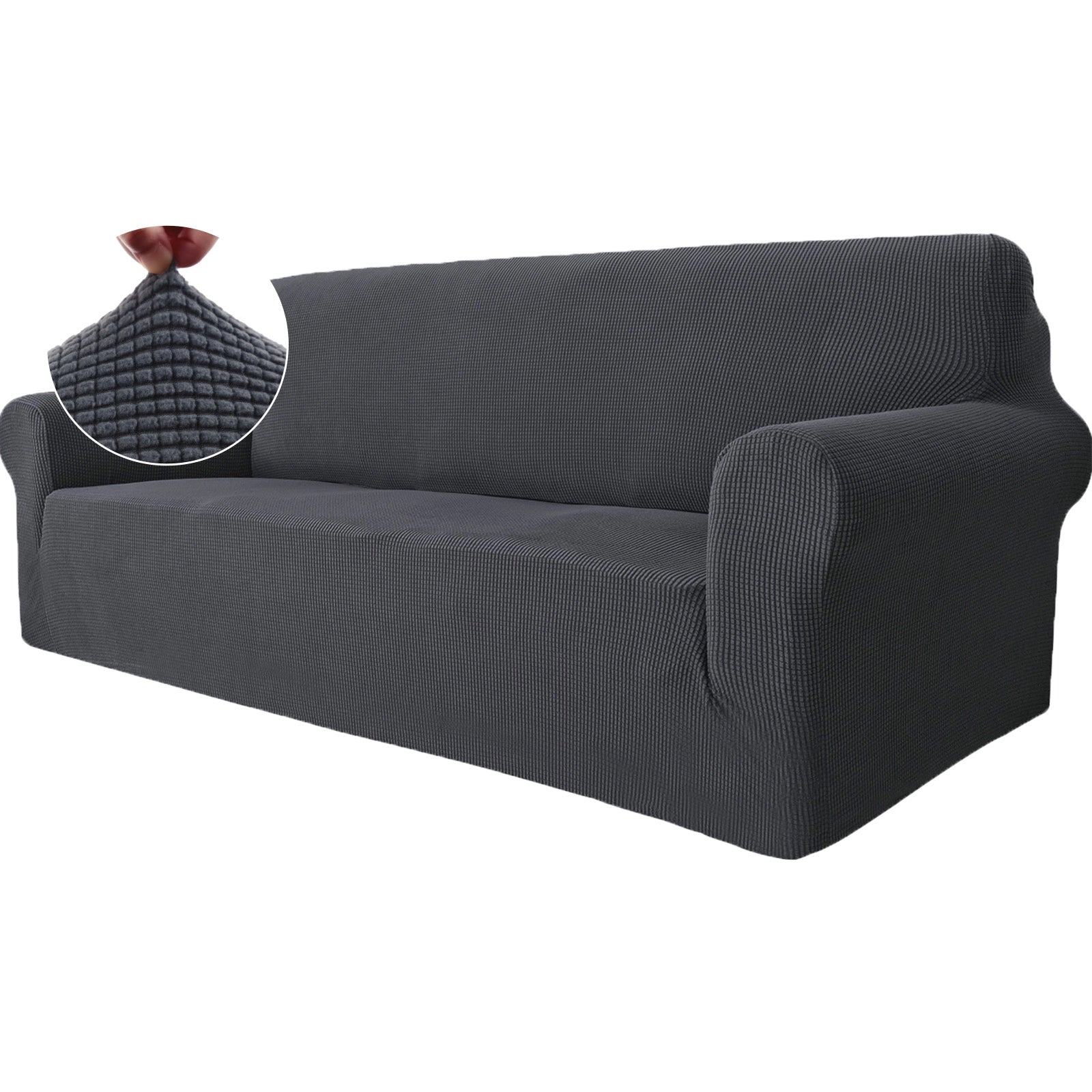 YSTYLE Stretch 3 Seater Sofa Cover with Armrests Anti Slip-YSTYLE