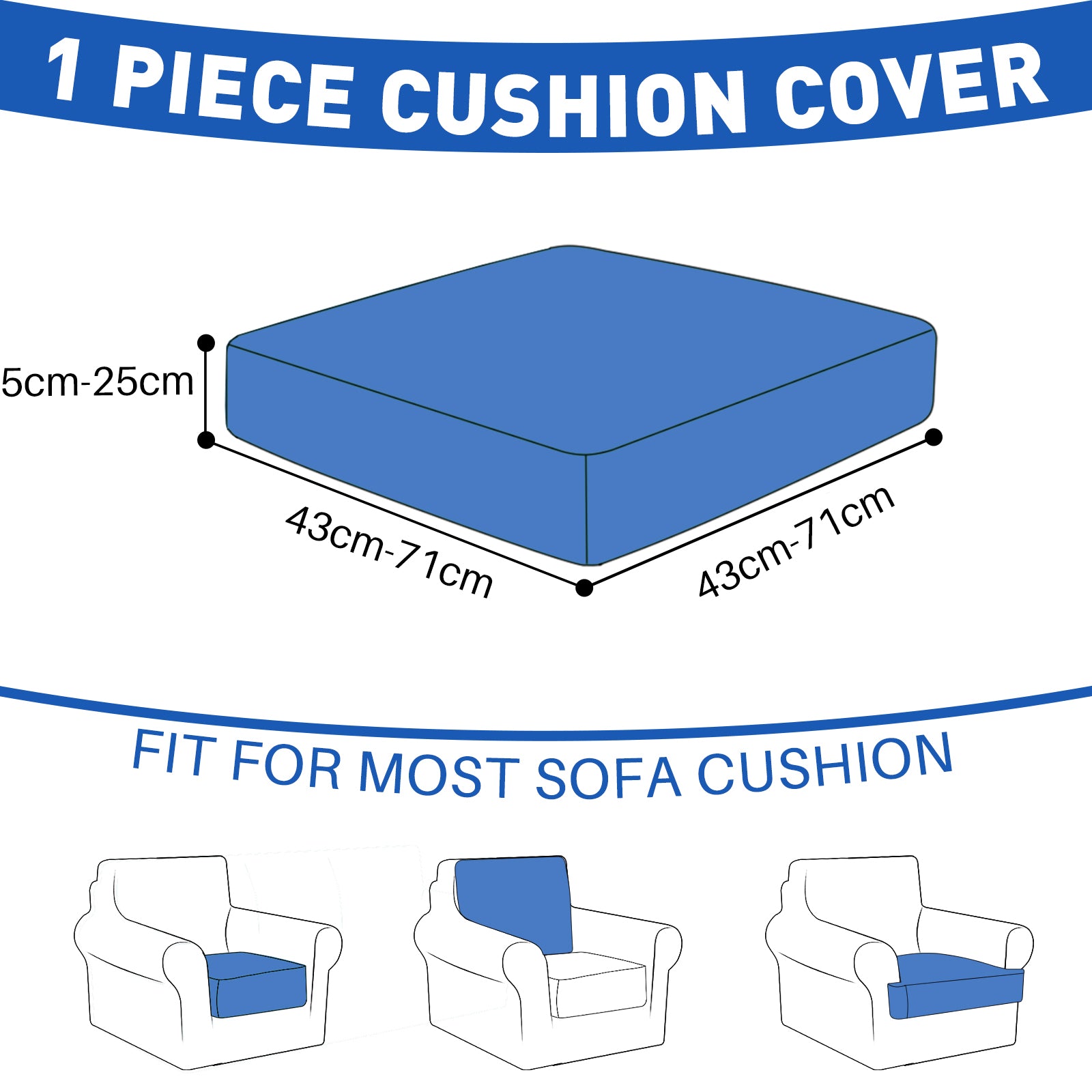 Copertura impermeabile e stretch per sedile del divano 1 posto Geometrica | YSTYLE