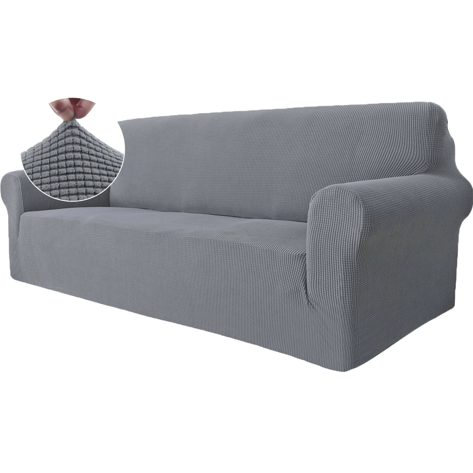 YSTYLE Stretch 3 Seater Sofa Cover with Armrests Anti Slip-YSTYLE