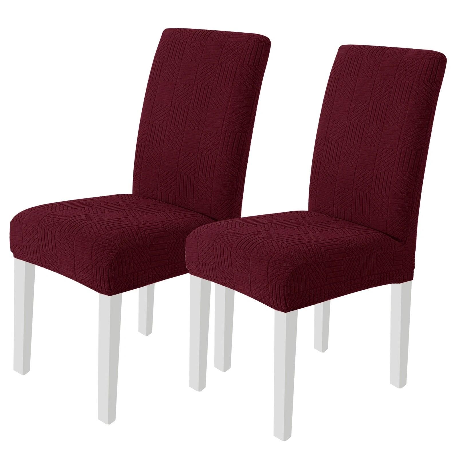YSTYLE 2 Pieces Stretch Dining Chair Covers 48-70cm Back Height-YSTYLE