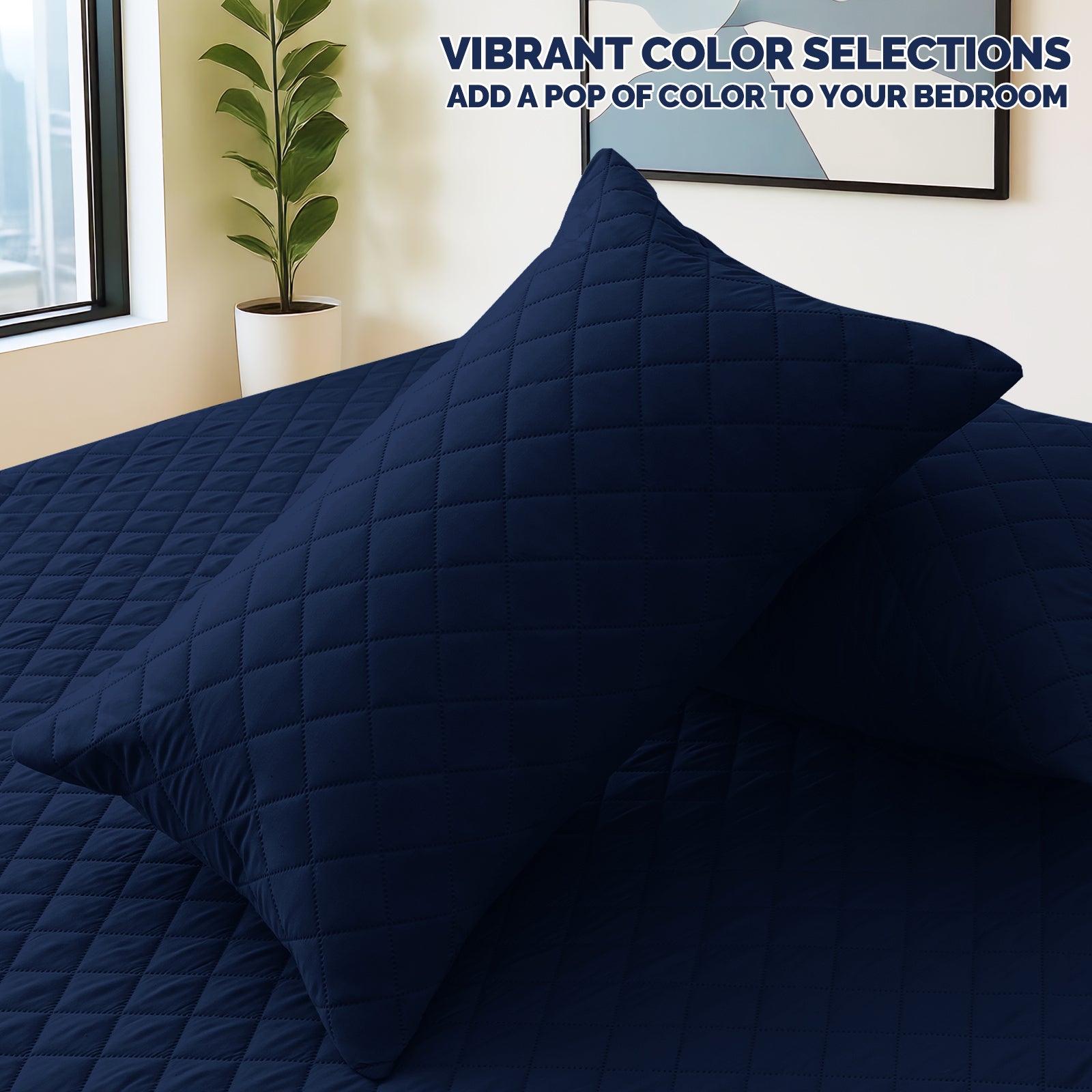 YSTYLE 2 Waterproof Pillowcases 50x80cm Breathable Anti Mite-YSTYLE
