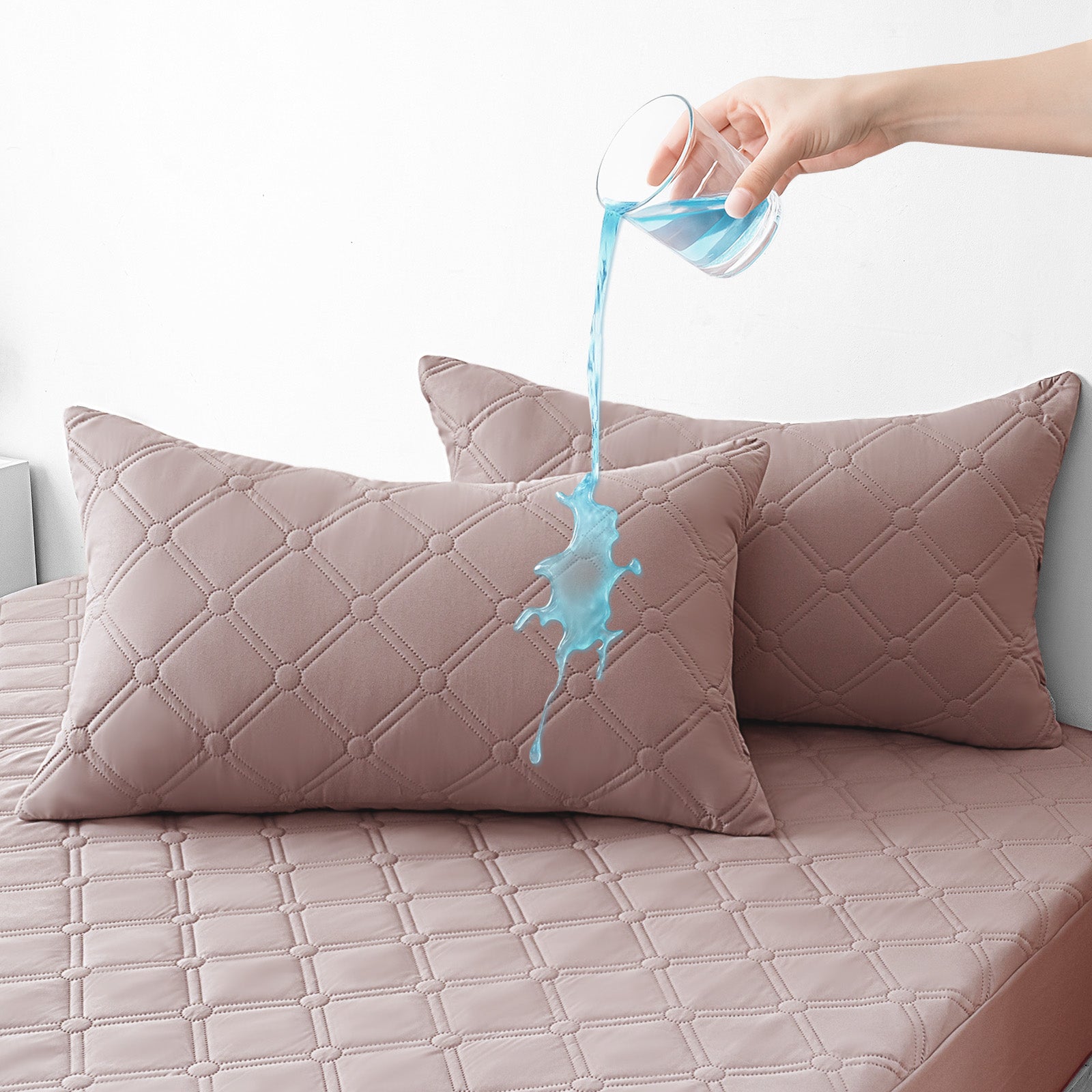 Ystyle Waterproof Pillow Protectors 50x80 cm Set of 2, Scratch-Resistant Pillowcase Covers