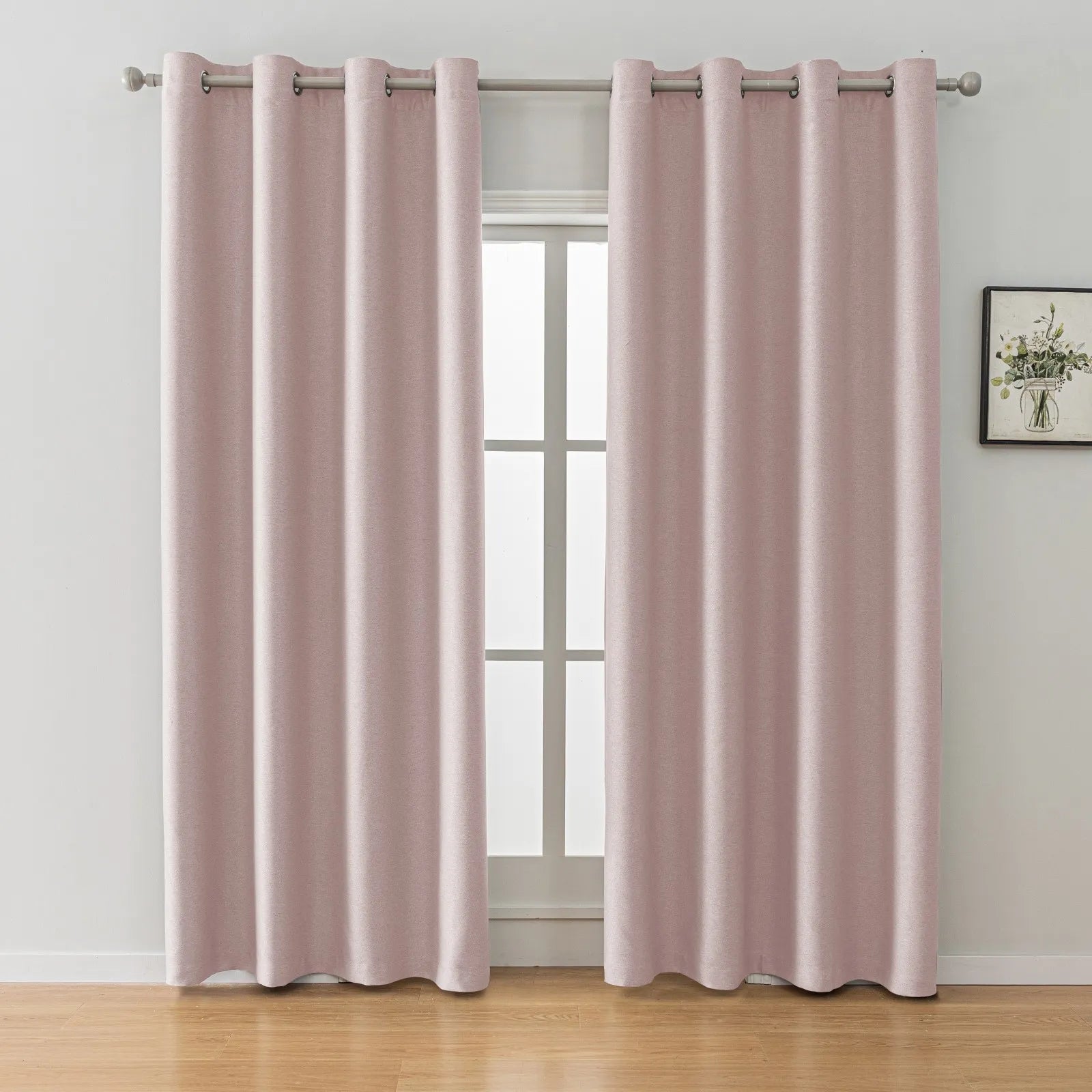 YSTYLE Velvet Curtains – 2 pcs, Blackout, Thermal Insulated, Modern Eyelet Drapes