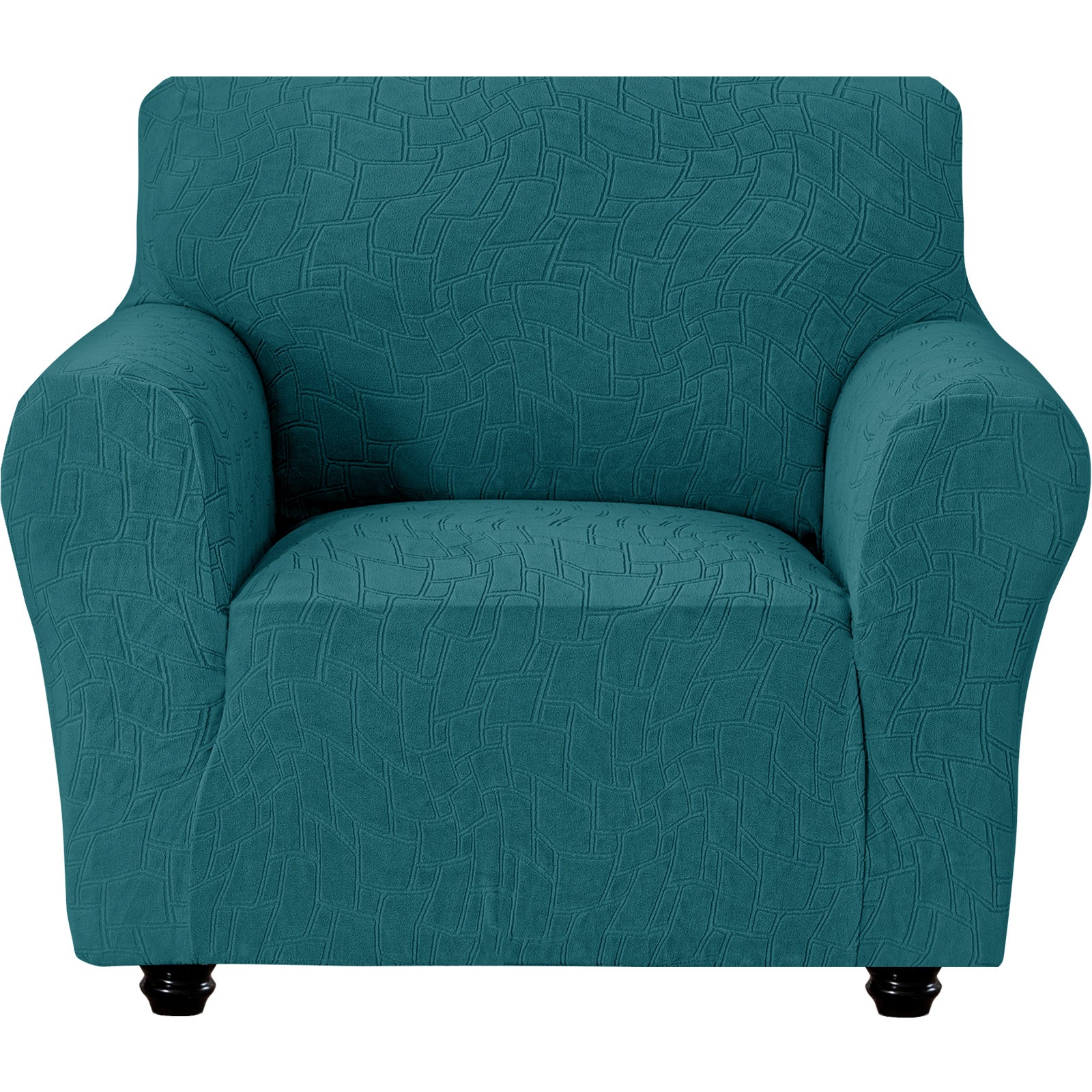 Ystyle Stretch 1 Seater Sofa Cover Jacquard Geometric Pattern-YSTYLE