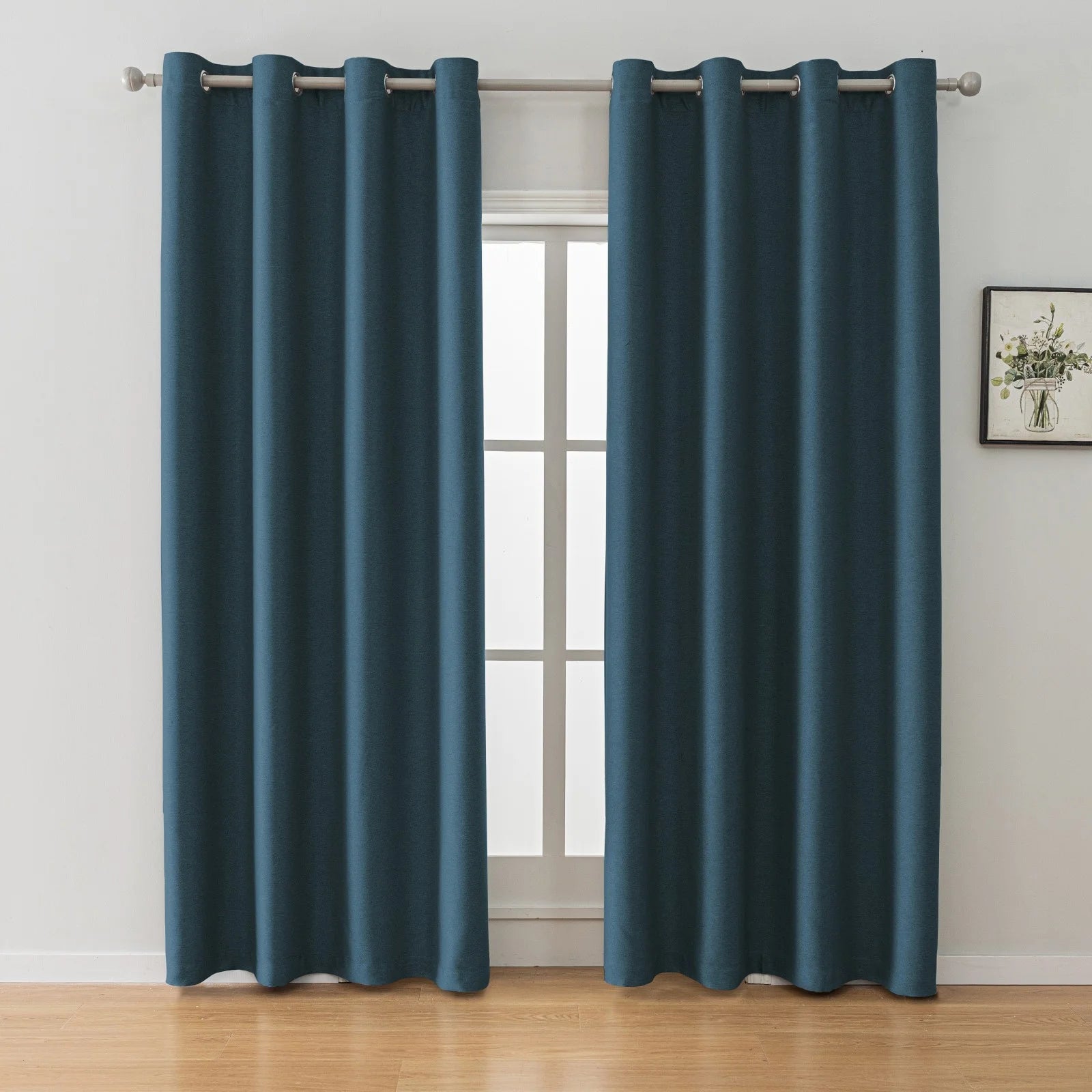 YSTYLE Velvet Curtains – 2 pcs, Blackout, Thermal Insulated, Modern Eyelet Drapes