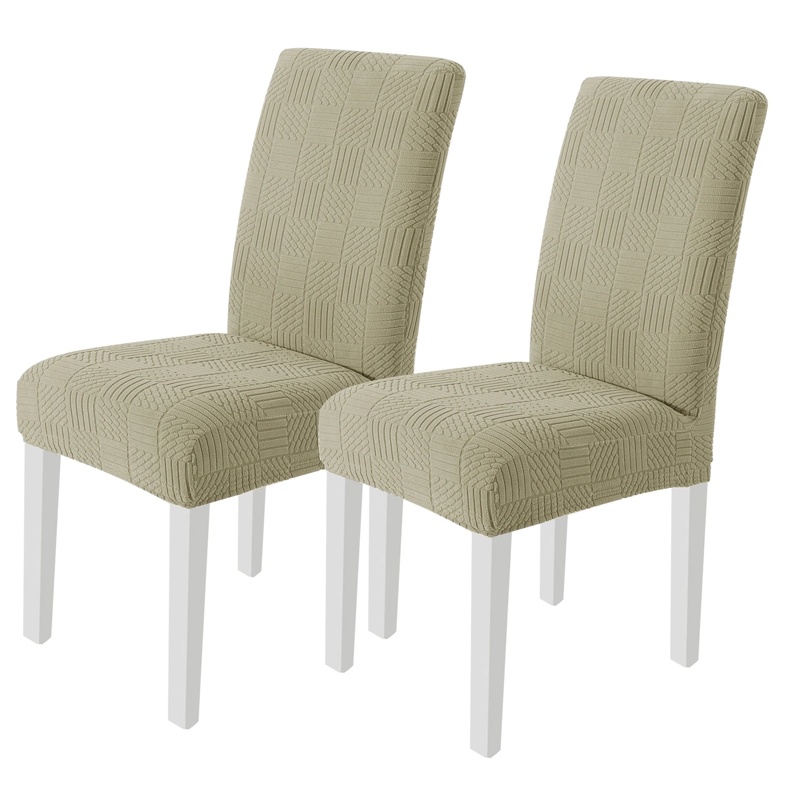 YSTYLE 2 Pieces Stretch Dining Chair Covers 48-70cm Back Height-YSTYLE