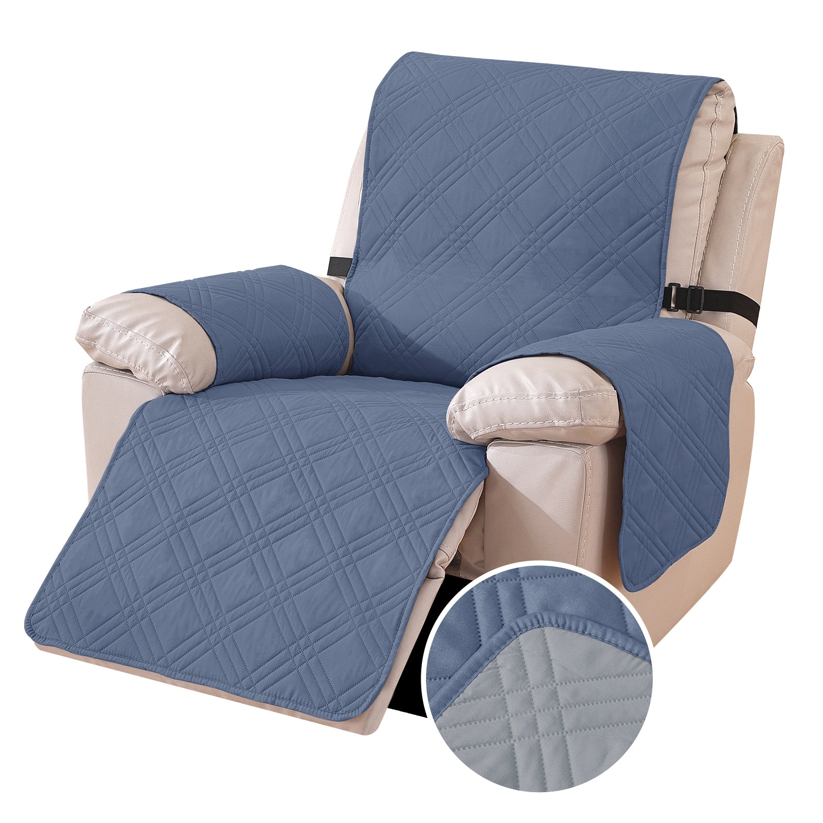 YSTYLE Reversible Reclining Armchair Cover with Armrests Anti Scratch-YSTYLE