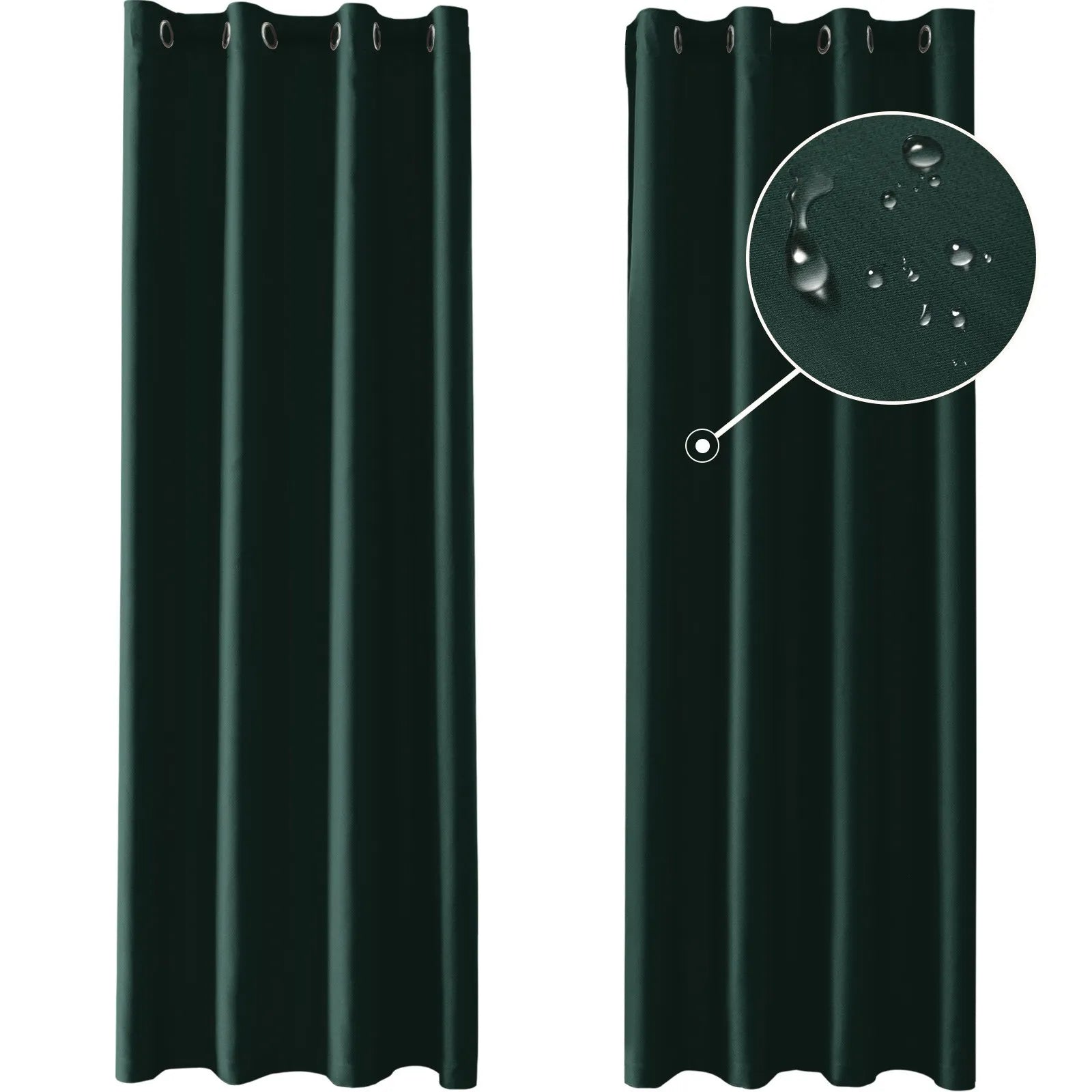 YSTYLE Blackout Curtains – 2 pcs, Thermal, Waterproof, Indoor/Outdoor Use