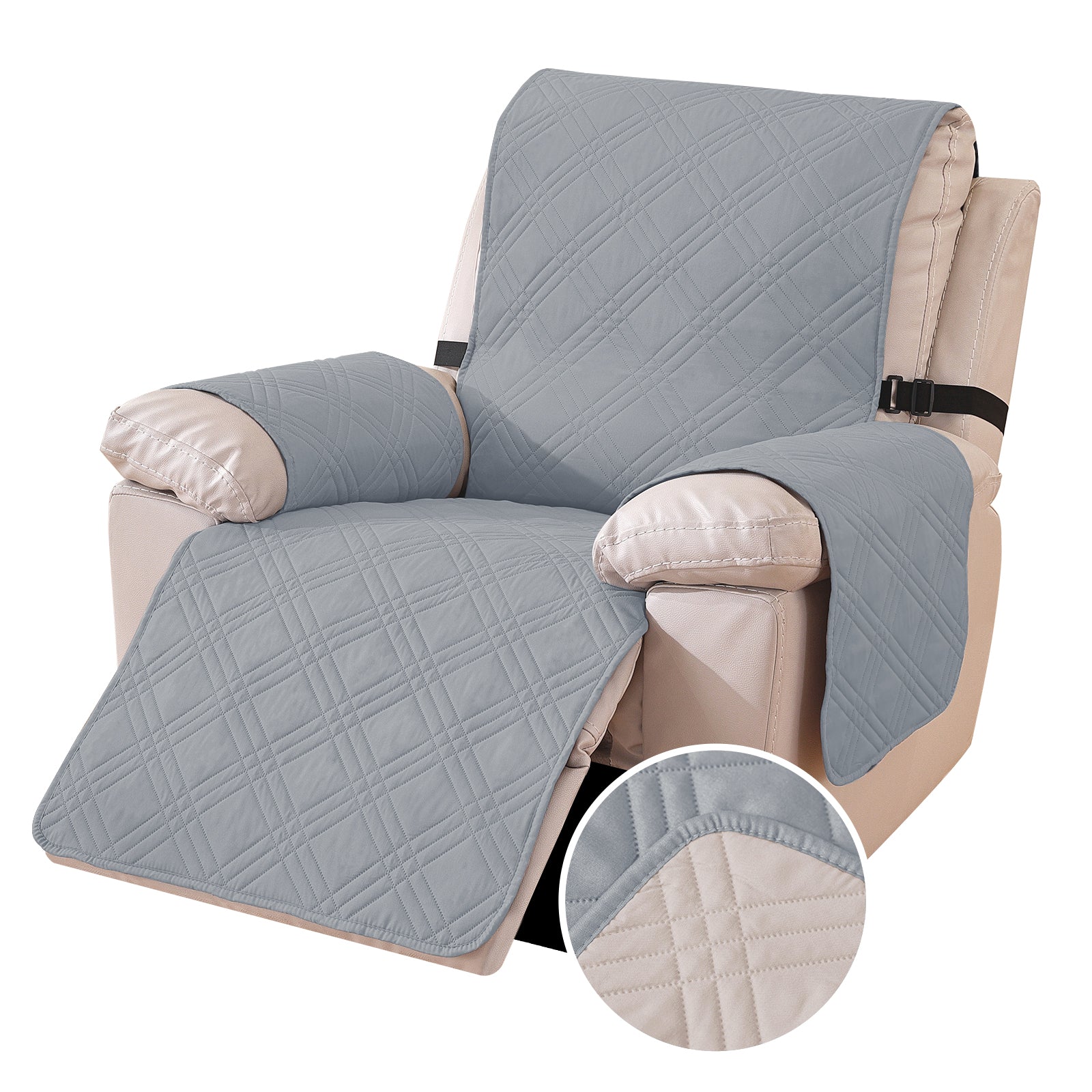 YSTYLE Reversible Reclining Armchair Cover with Armrests Anti Scratch-YSTYLE