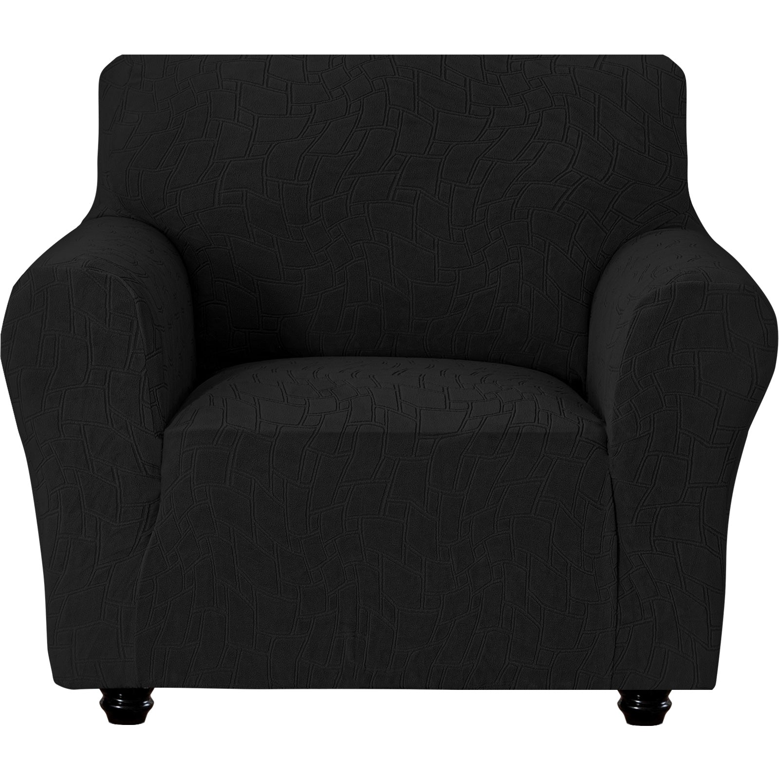 Ystyle Stretch 1 Seater Sofa Cover Jacquard Geometric Pattern-YSTYLE
