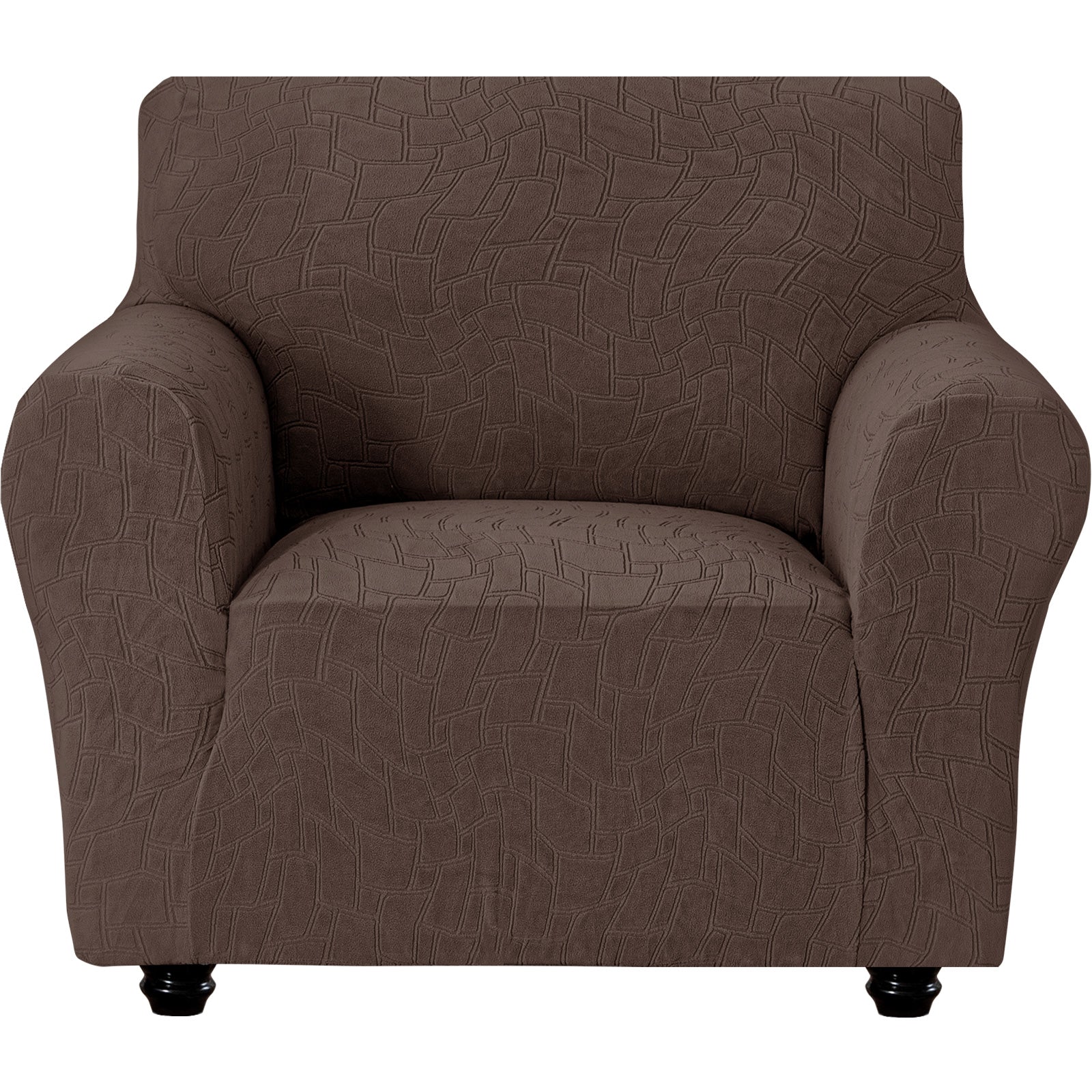 Ystyle Stretch 1 Seater Sofa Cover Jacquard Geometric Pattern-YSTYLE