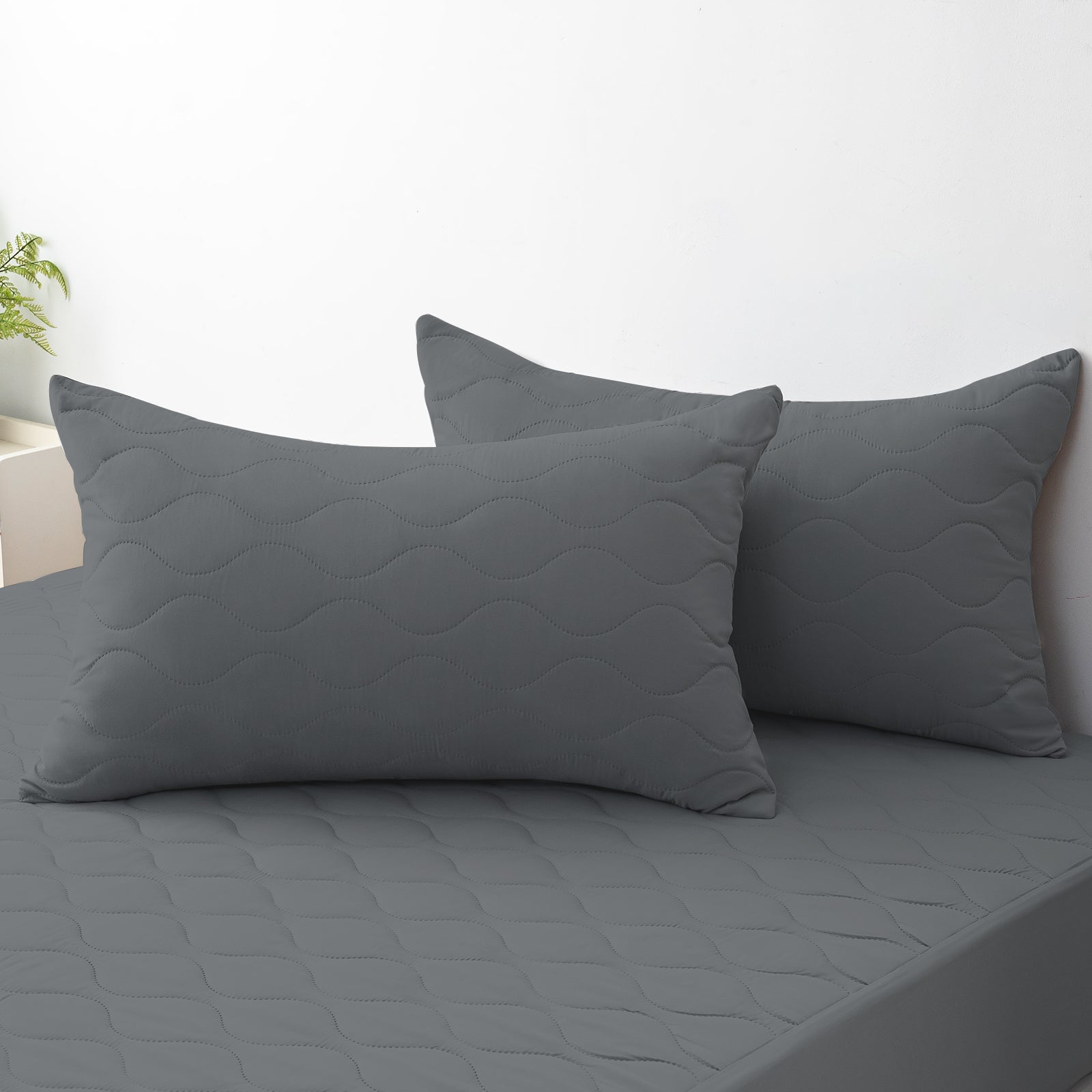 YSTYLE 2 Waterproof Pillowcases 50x80cm Breathable Anti Mite-YSTYLE