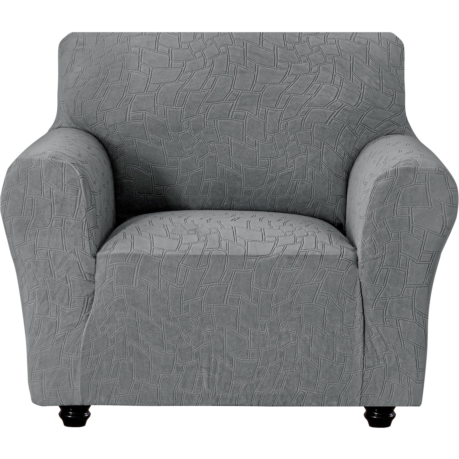 Ystyle Stretch 1 Seater Sofa Cover Jacquard Geometric Pattern-YSTYLE