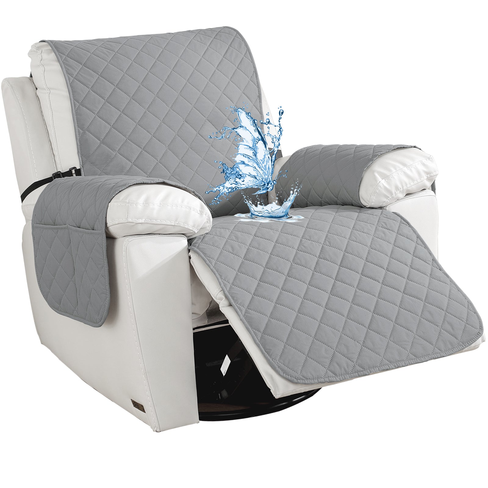 Ystyle Waterproof Recliner Chair Cover with Side Pockets Non Slip-YSTYLE