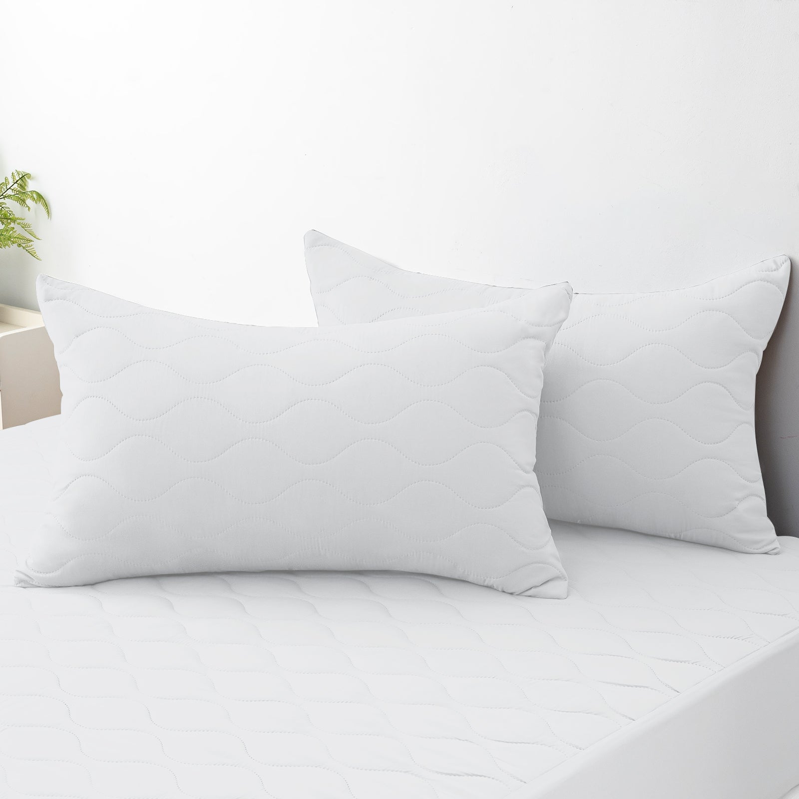 YSTYLE 2 Waterproof Pillowcases 50x80cm Breathable Anti Mite-YSTYLE