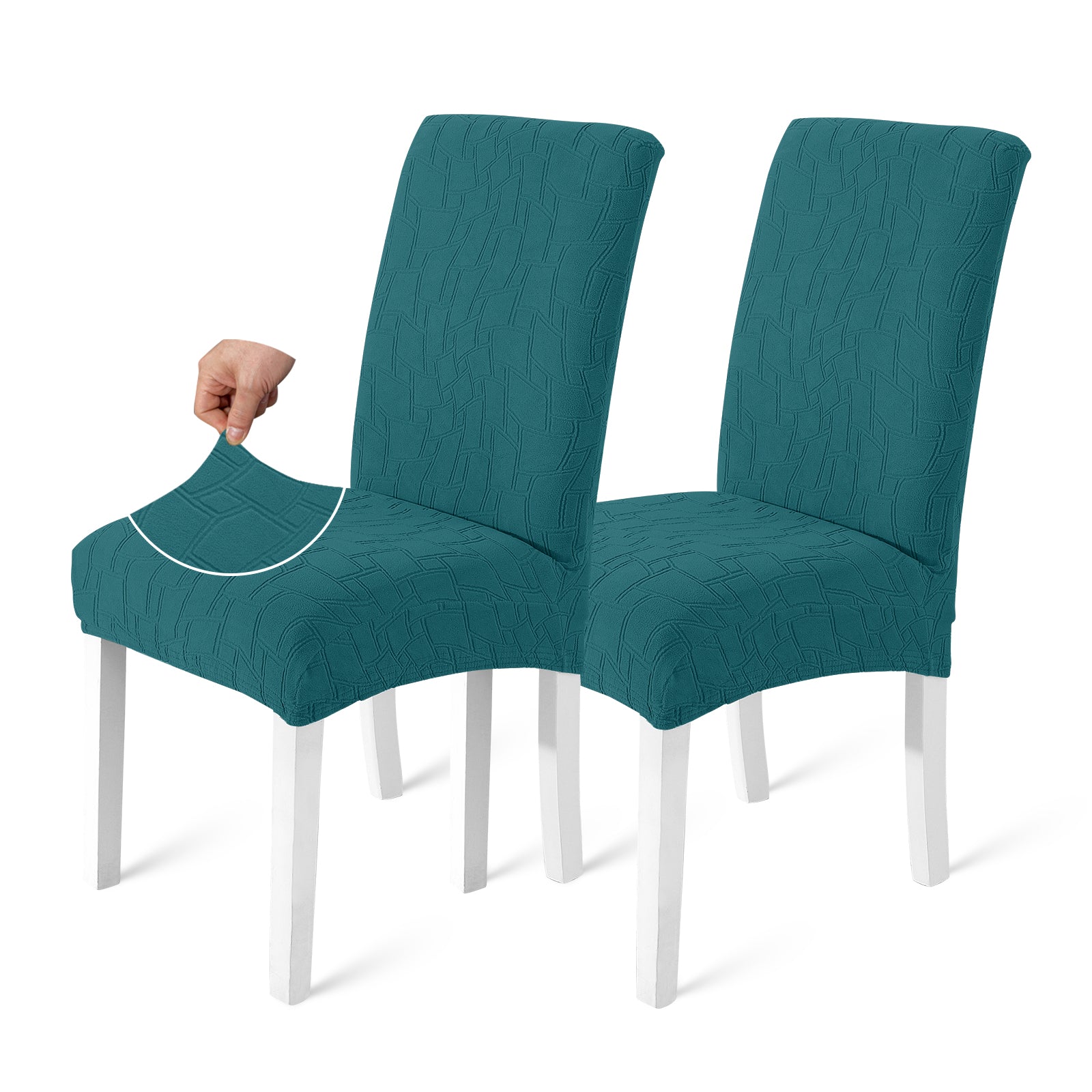 Ystyle 2-Piece Chair Covers with Backrest, Elastic Living Room Kitchen Chair Slipcovers, Soft Comfortable Anti-Scratch Chair Covers, Easy to Clean and Durable, Washable Removable