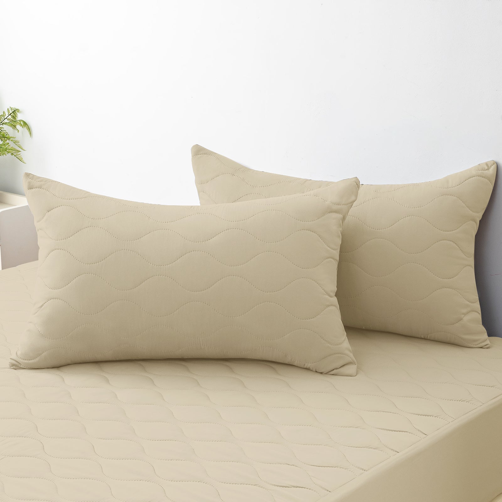 YSTYLE 2 Waterproof Pillowcases 50x80cm Breathable Anti Mite-YSTYLE