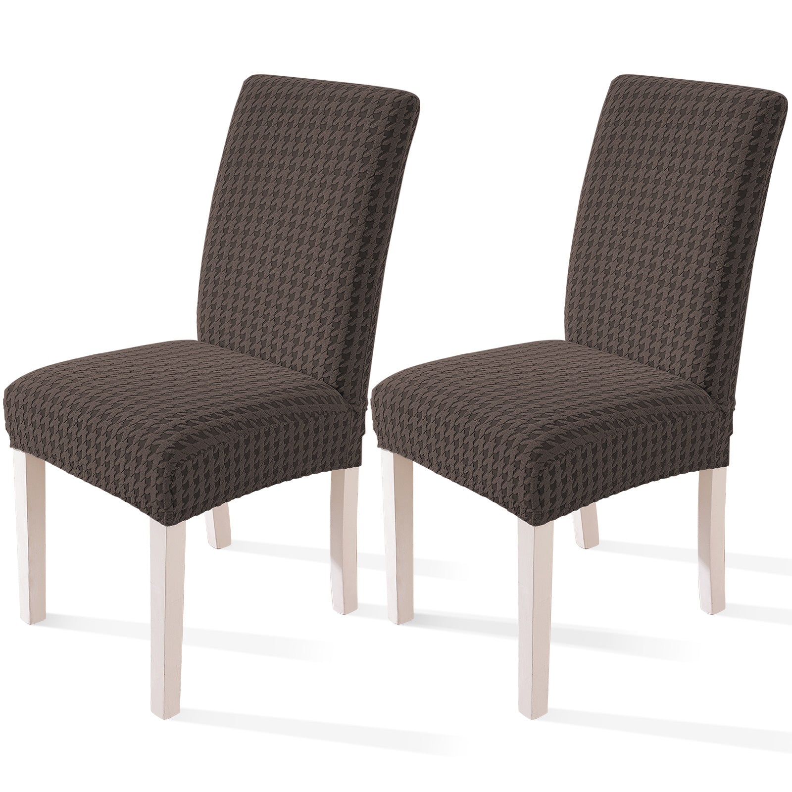 Ystyle 2-Piece Chair Covers with Backrest, Elastic Living Room Kitchen Chair Slipcovers, Universal Stretch Dining Chair Covers, Modern Cat-Scratch Resistant Chair Protectors