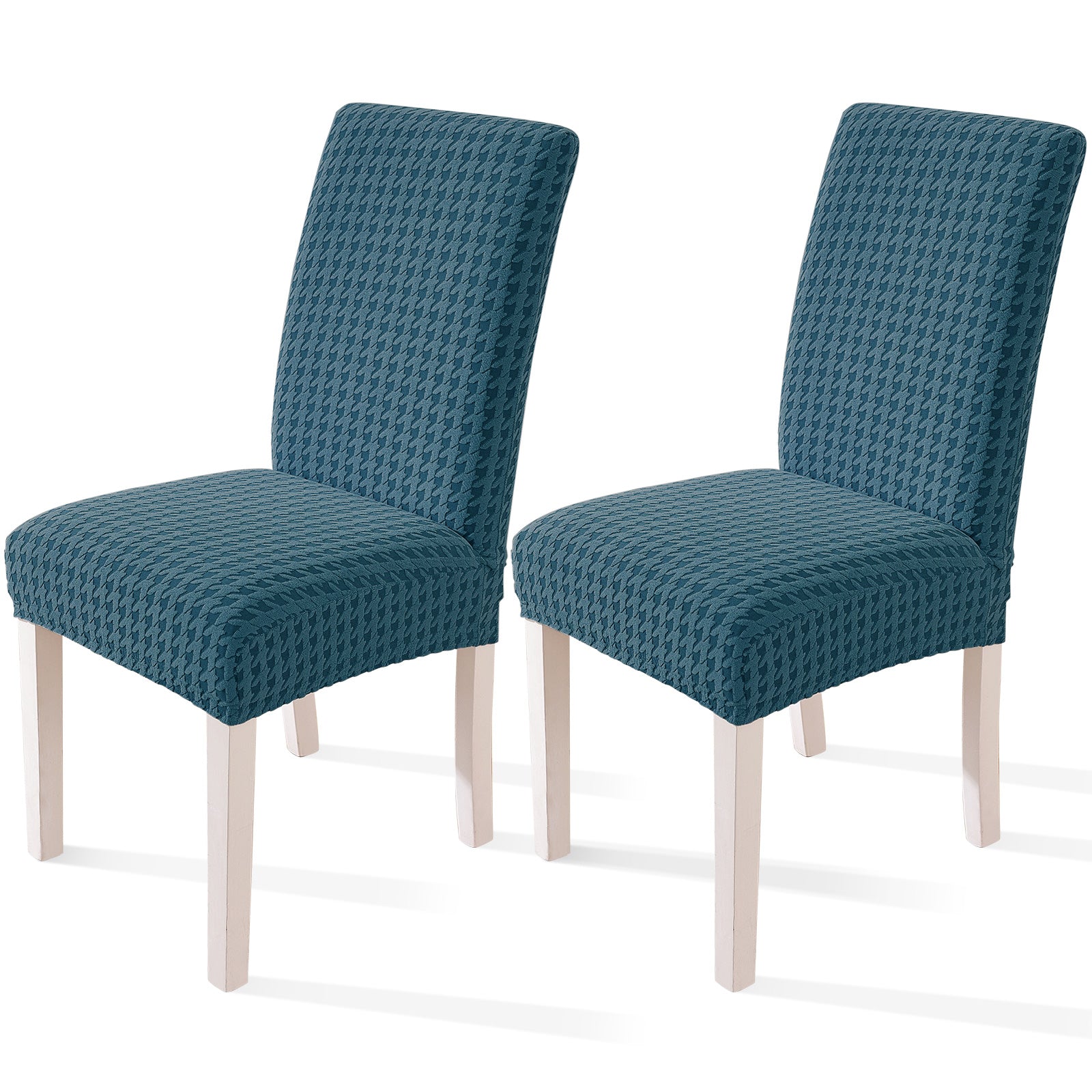 Ystyle 2-Piece Chair Covers with Backrest, Elastic Living Room Kitchen Chair Slipcovers, Universal Stretch Dining Chair Covers, Modern Cat-Scratch Resistant Chair Protectors