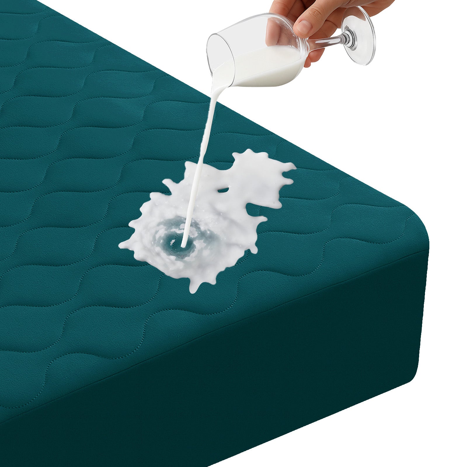 Waterproof Quilted Mattress Protector 90x200cm with Deep Pocket