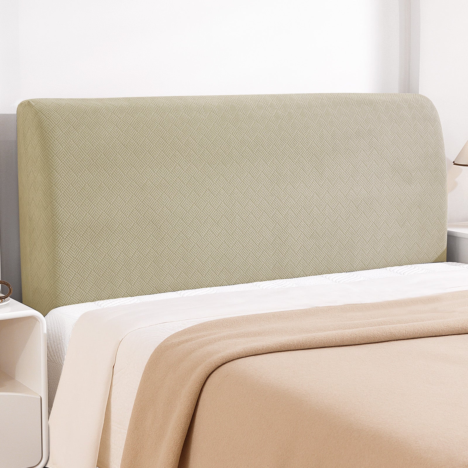 Ystyle 120cm Single Bed Headboard Cover Elasticated Headboard Slipcover, Universal Washable Single Bed Headboard Cover, Dust-Proof Headboard Protector