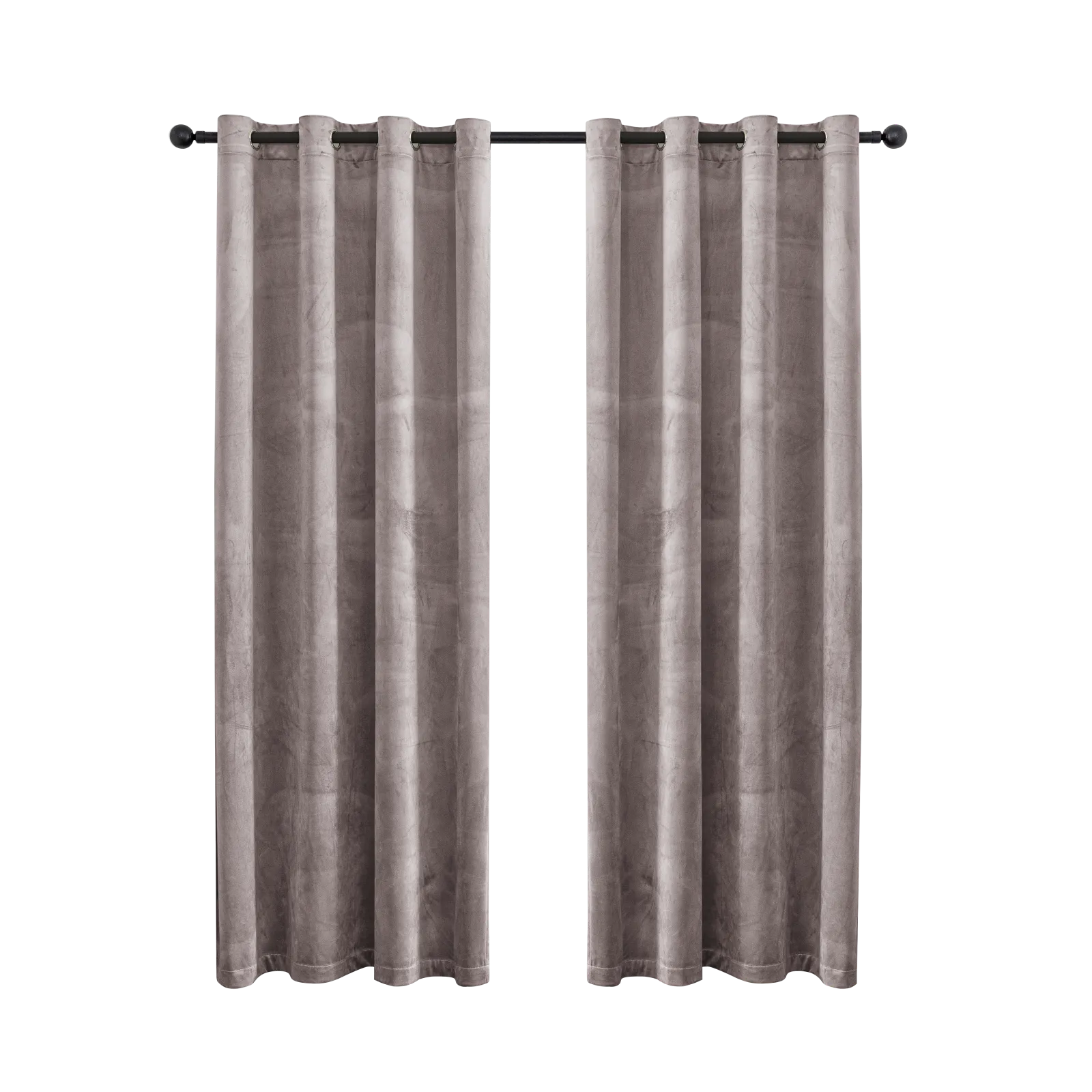 YSTYLE Elegant Velvet Curtains-2 pcs, Blackout & Heat Insulating, Eyelet Drapes for Home Windows