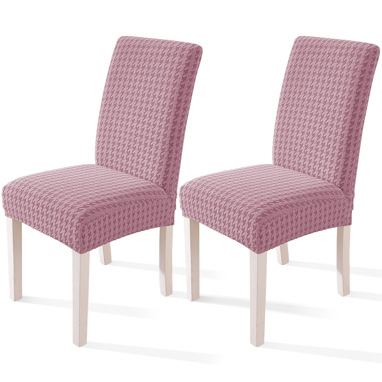 Ystyle 2-Piece Chair Covers with Backrest, Elastic Living Room Kitchen Chair Slipcovers, Universal Stretch Dining Chair Covers, Modern Cat-Scratch Resistant Chair Protectors