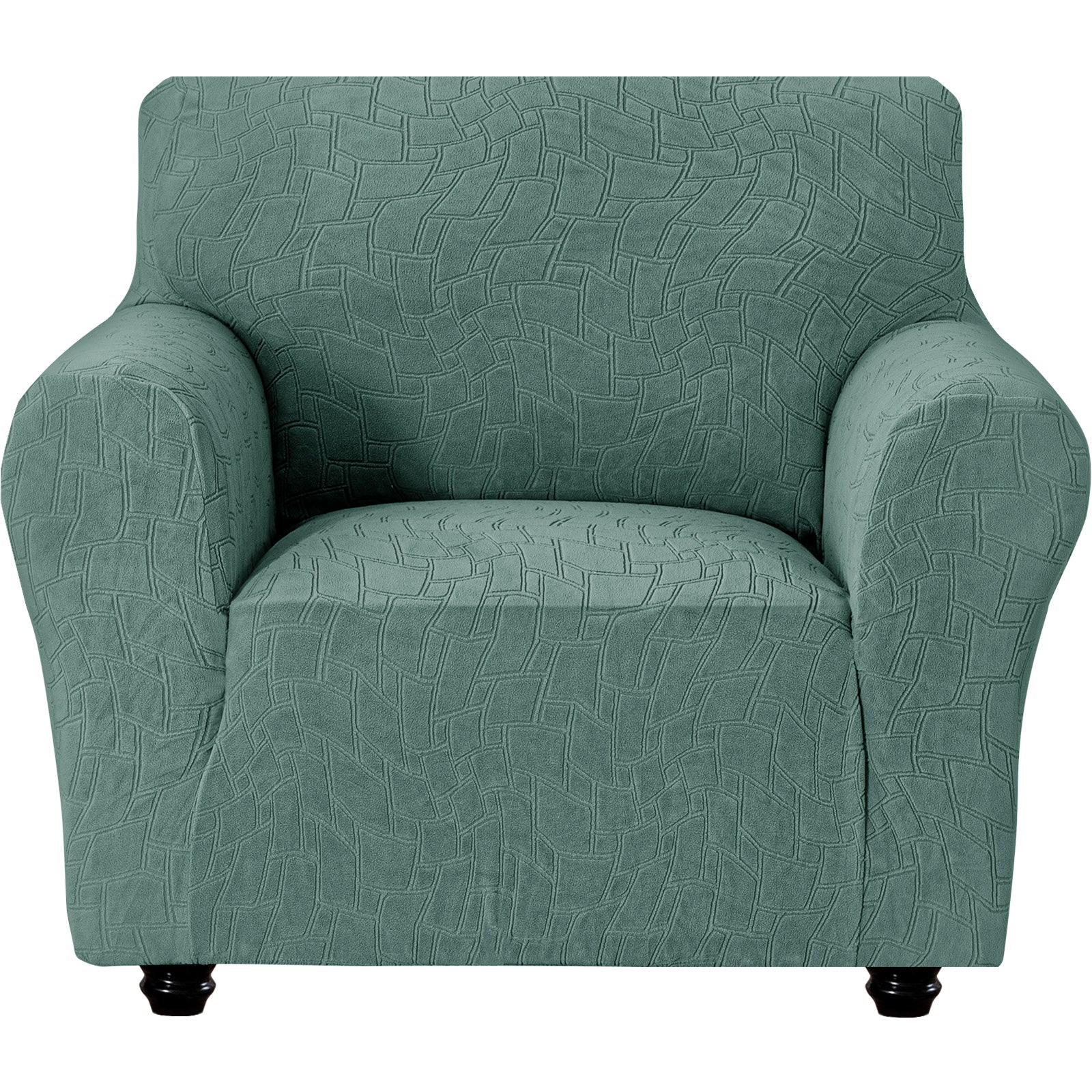Ystyle Stretch 1 Seater Sofa Cover Jacquard Geometric Pattern-YSTYLE