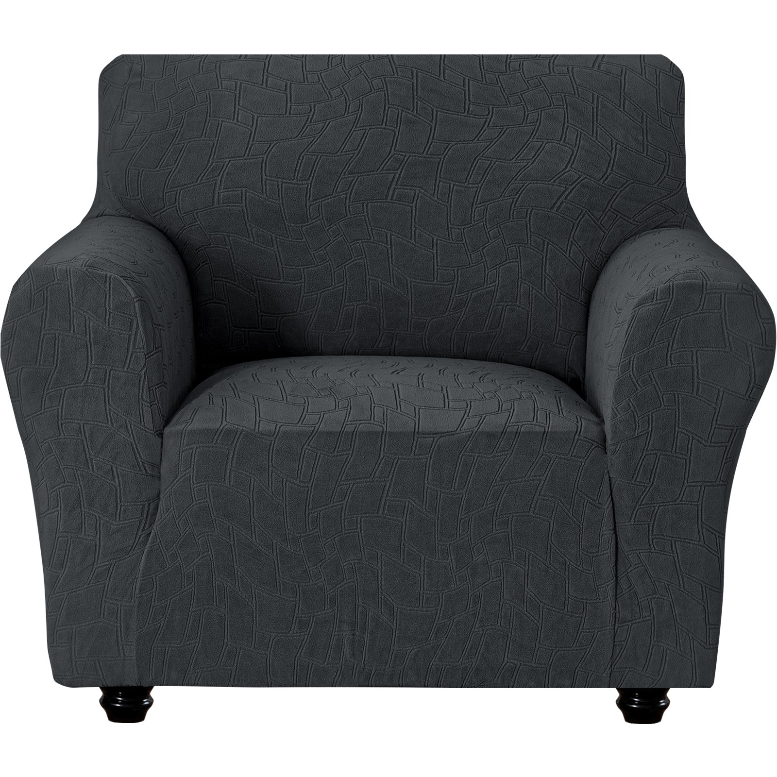 Ystyle Stretch 1 Seater Sofa Cover Jacquard Geometric Pattern-YSTYLE