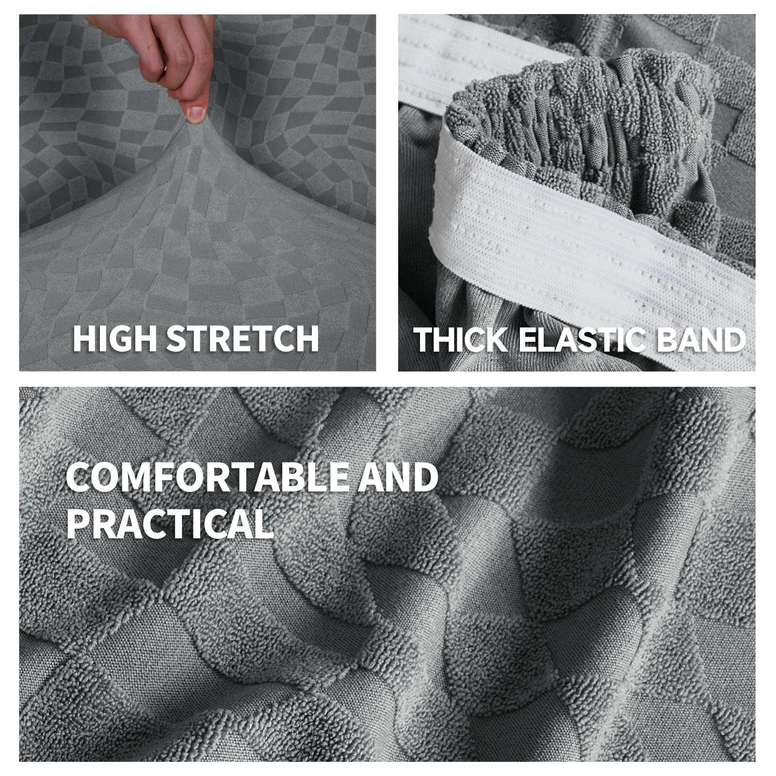 YSTYLE Stretch-Sofasitzauflage 2-Sitzer Geometrisch Anti-Rutsch