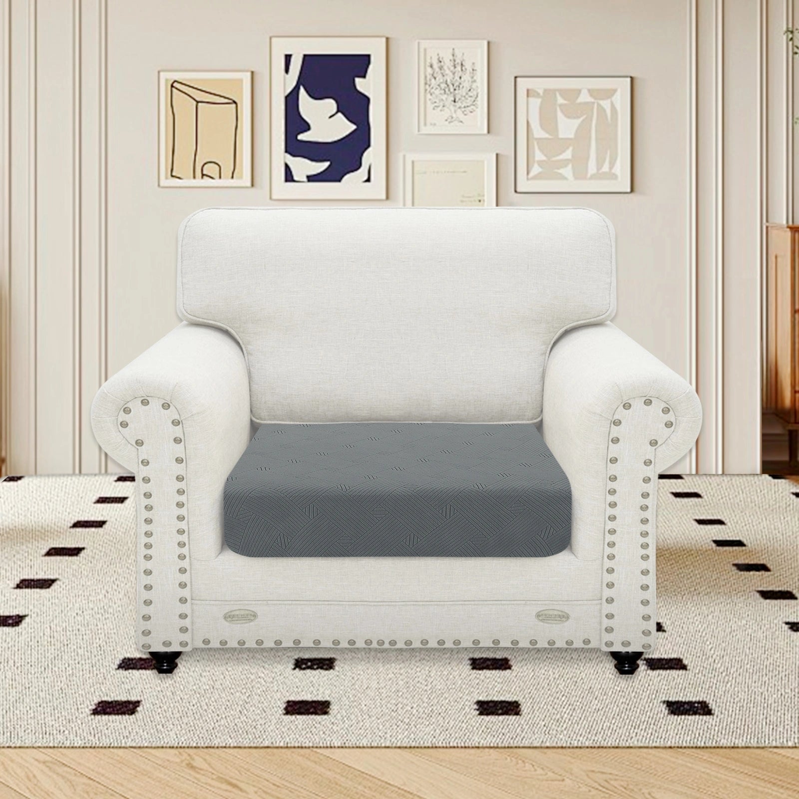 YSTYLE Stretch Sofa Seat Cushion Cover Large 1 Seater Anti Slip-YSTYLE