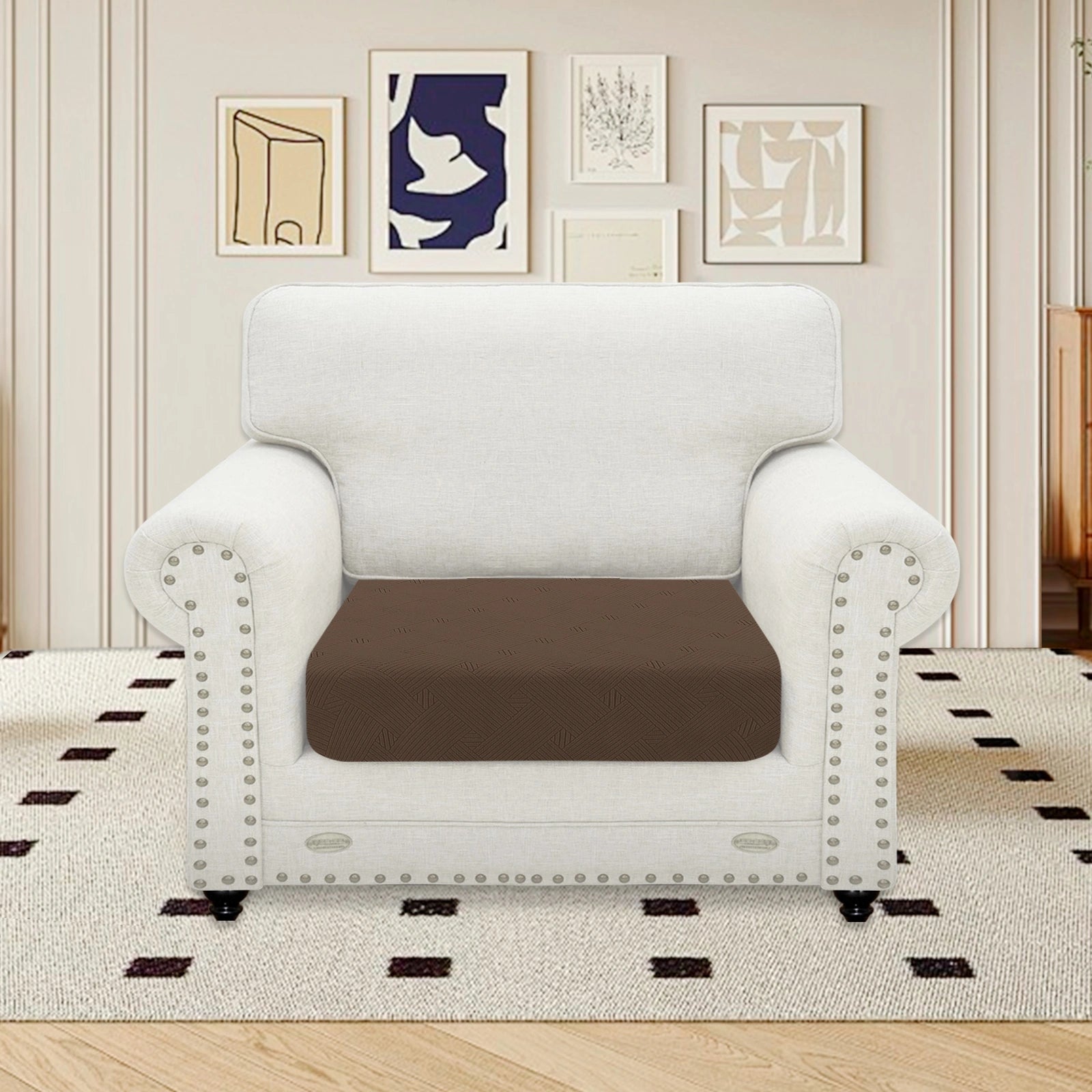 YSTYLE Stretch Sofa Seat Cushion Cover Large 1 Seater Anti Slip-YSTYLE