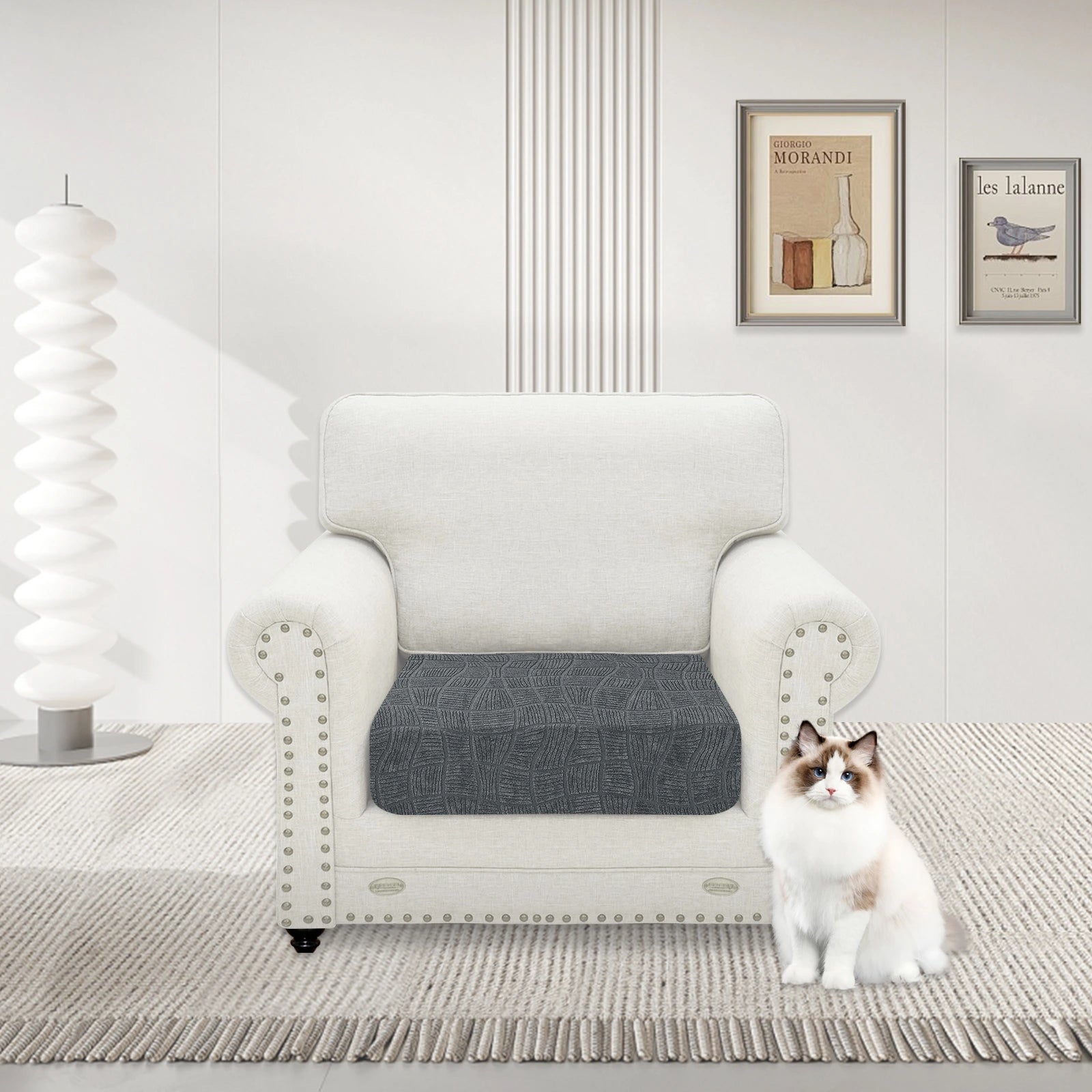 YSTYLE Waterproof Stretch Sofa Seat Cover 1 Seater Geometric-YSTYLE