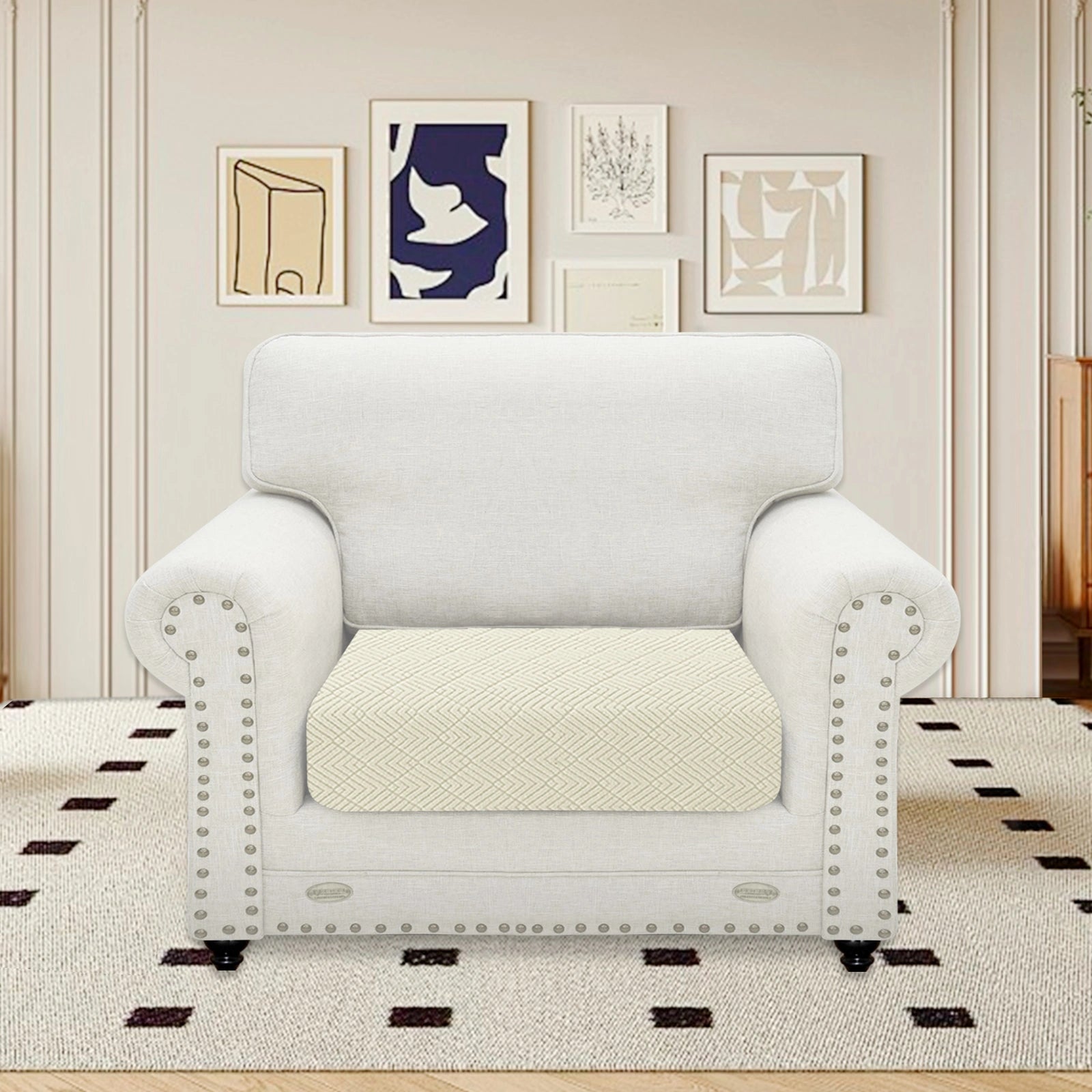 YSTYLE Stretch Sofa Seat Cover Large 1 Seater Anti Slip-YSTYLE