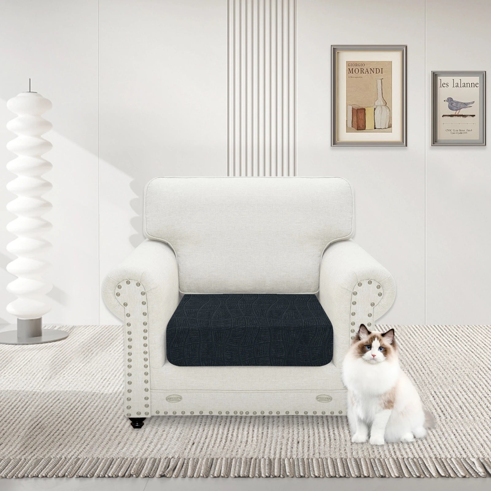 YSTYLE Waterproof Stretch Sofa Seat Cover 1 Seater Geometric-YSTYLE