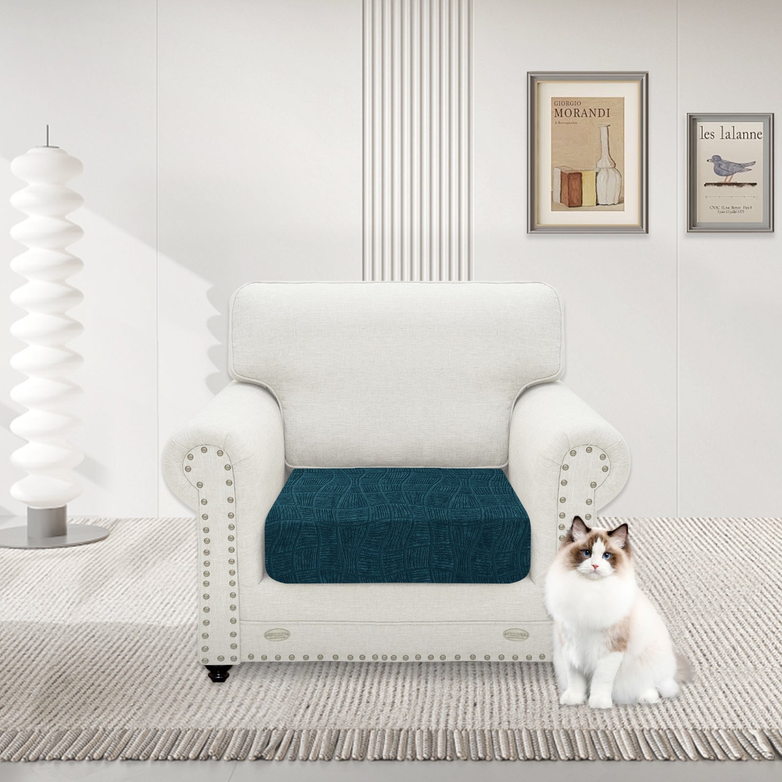 YSTYLE Waterproof Stretch Sofa Seat Cover 1 Seater Geometric-YSTYLE