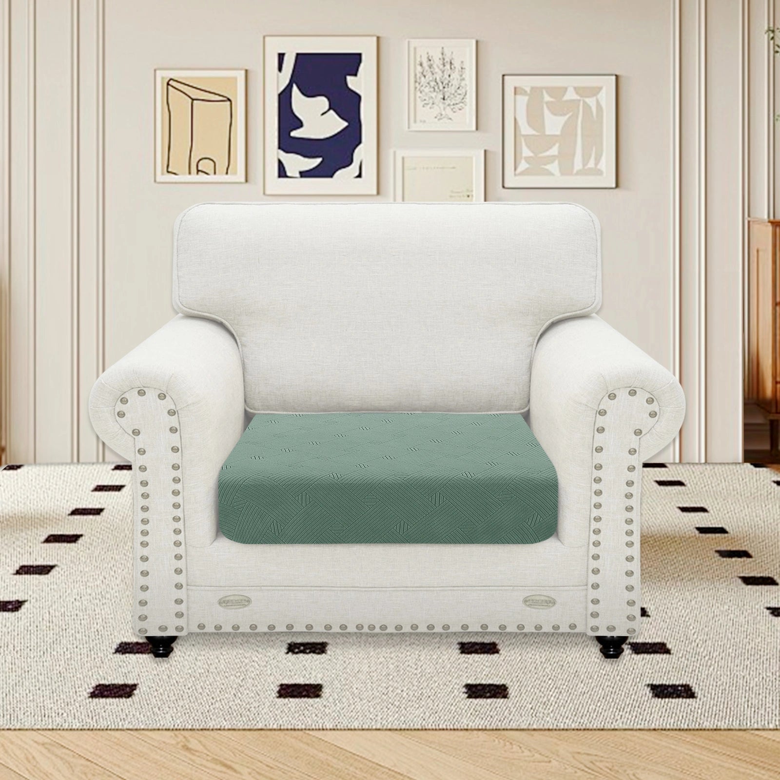 YSTYLE Stretch Sofa Seat Cushion Cover Large 1 Seater Anti Slip-YSTYLE